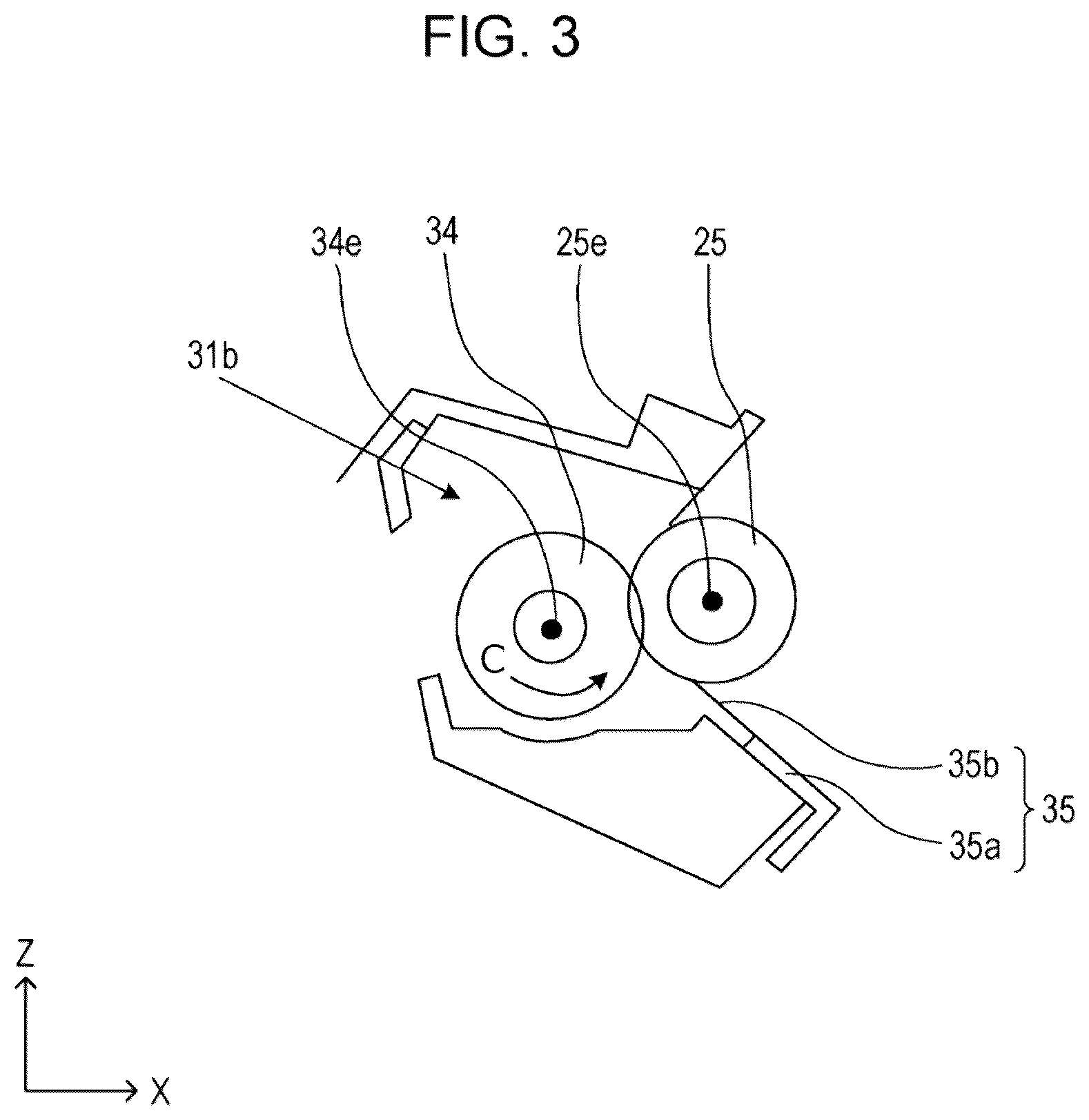 Patent US12541172 Figure 3 – Process cartridge