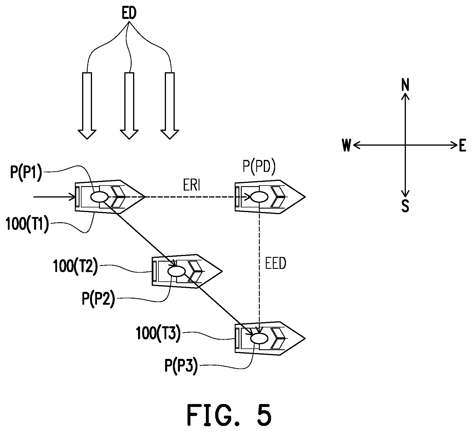Patent US12541201 Figure 3 – System for correcting effect of tidal current and wind on boat