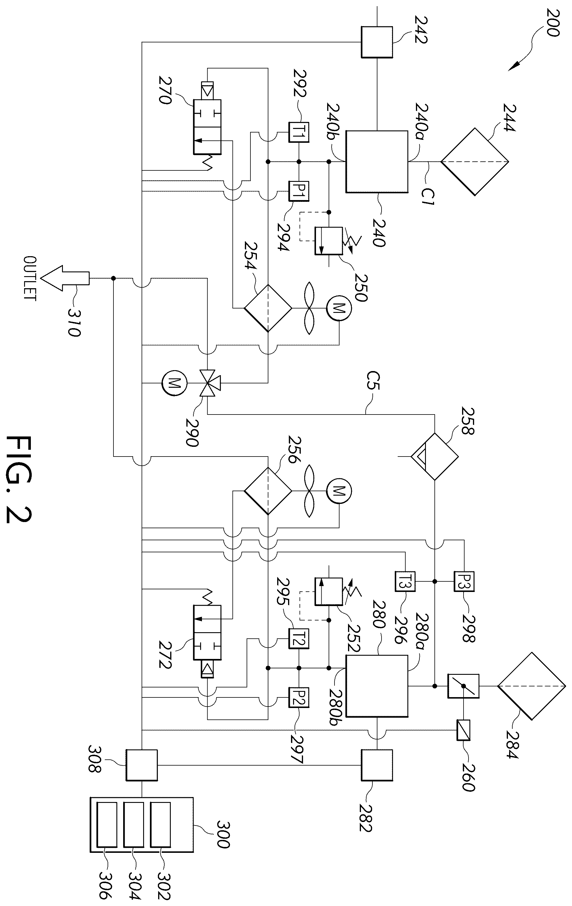 Patent US12541215 Figure 2 – Multi-stage pressurized gas delivery system