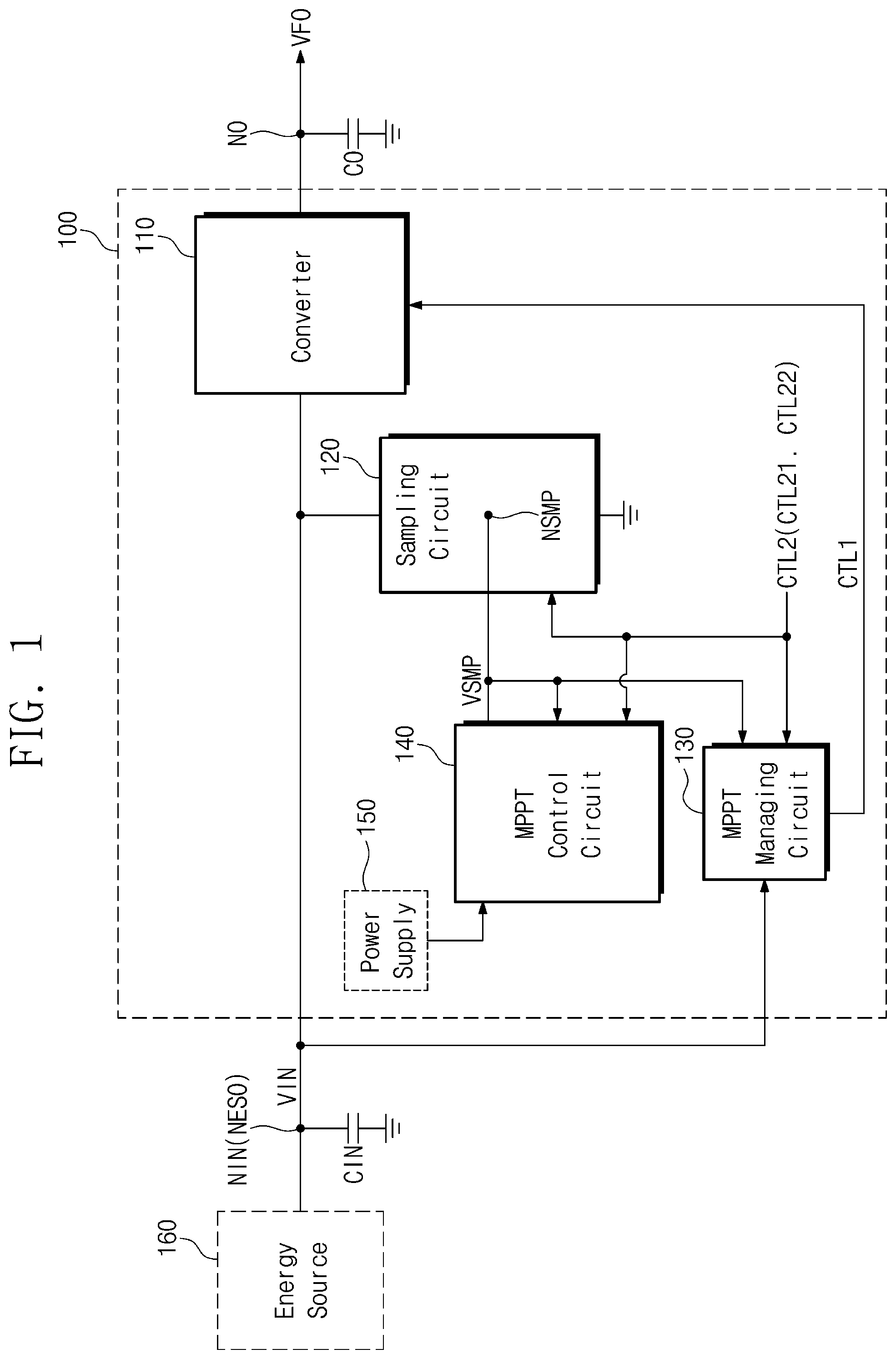 Patent US12541217 Figure 1 – Power management device and method of operating the same