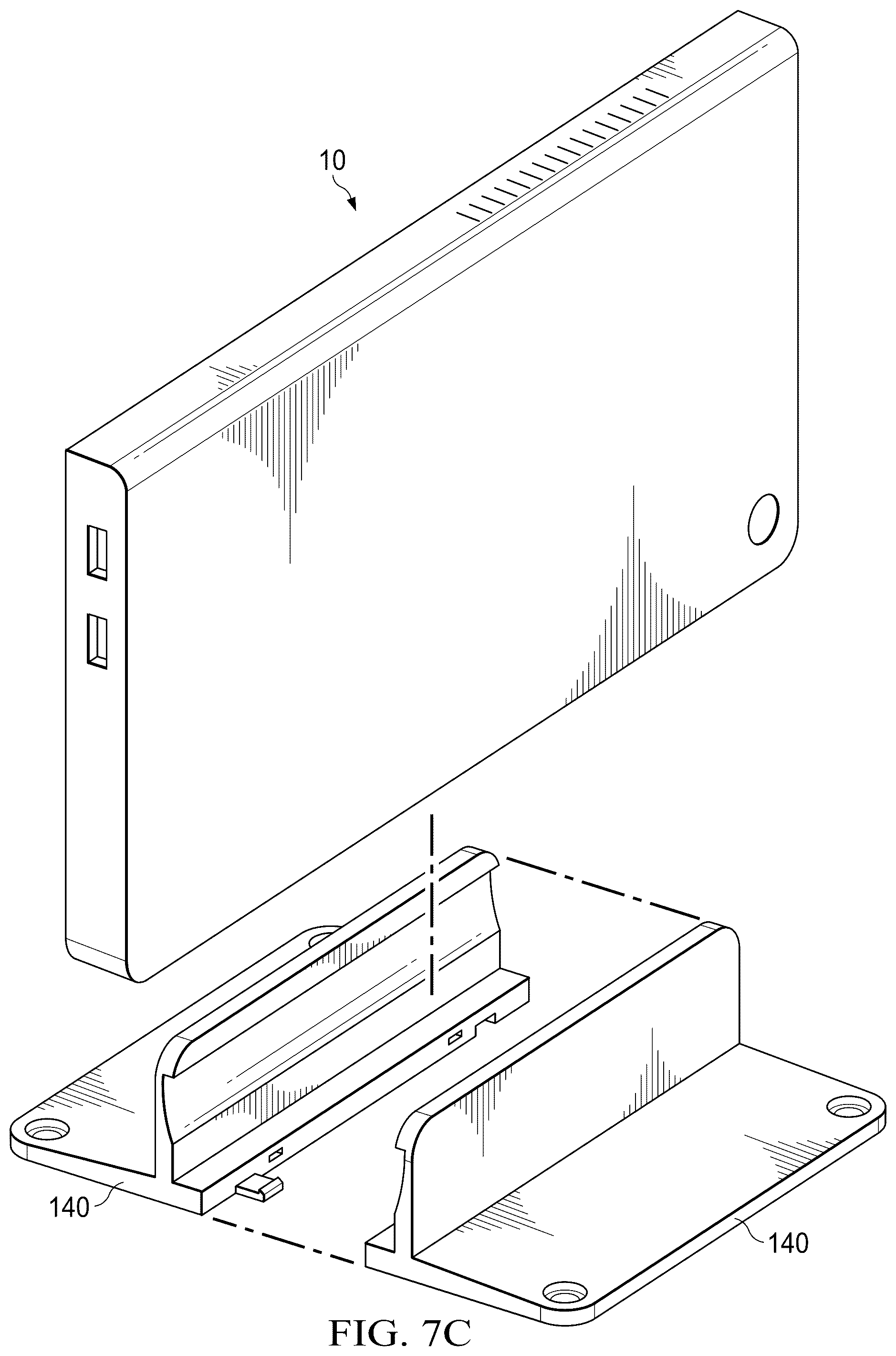 Patent US12541224 Figure 10 – Display stand supporting plural display assemblies with position detection on the display stand