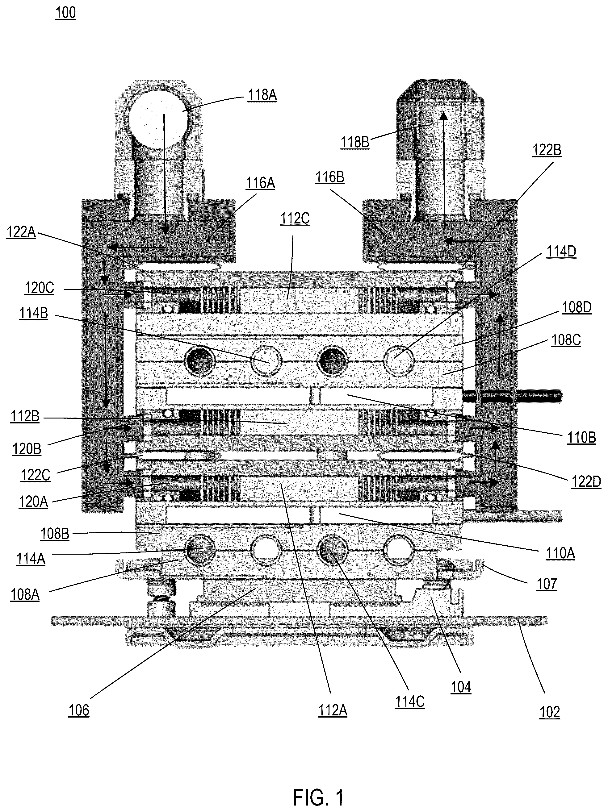 Patent US12541234 Figure 1 – Cooling device aware processor
