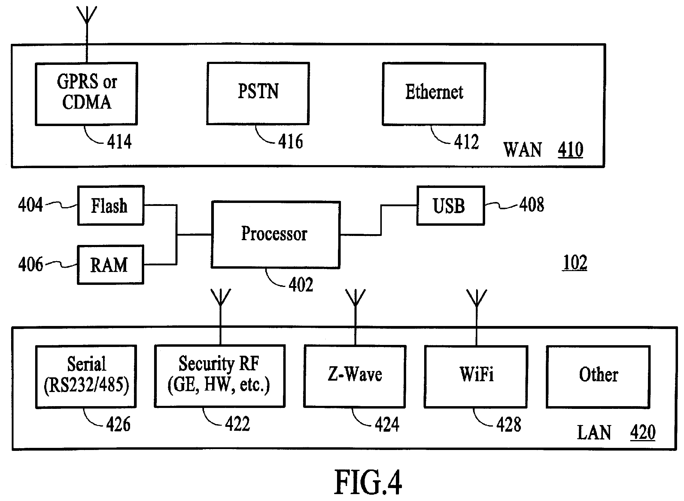 Patent US12541237 Figure 5 – Integrated security system with parallel processing architecture