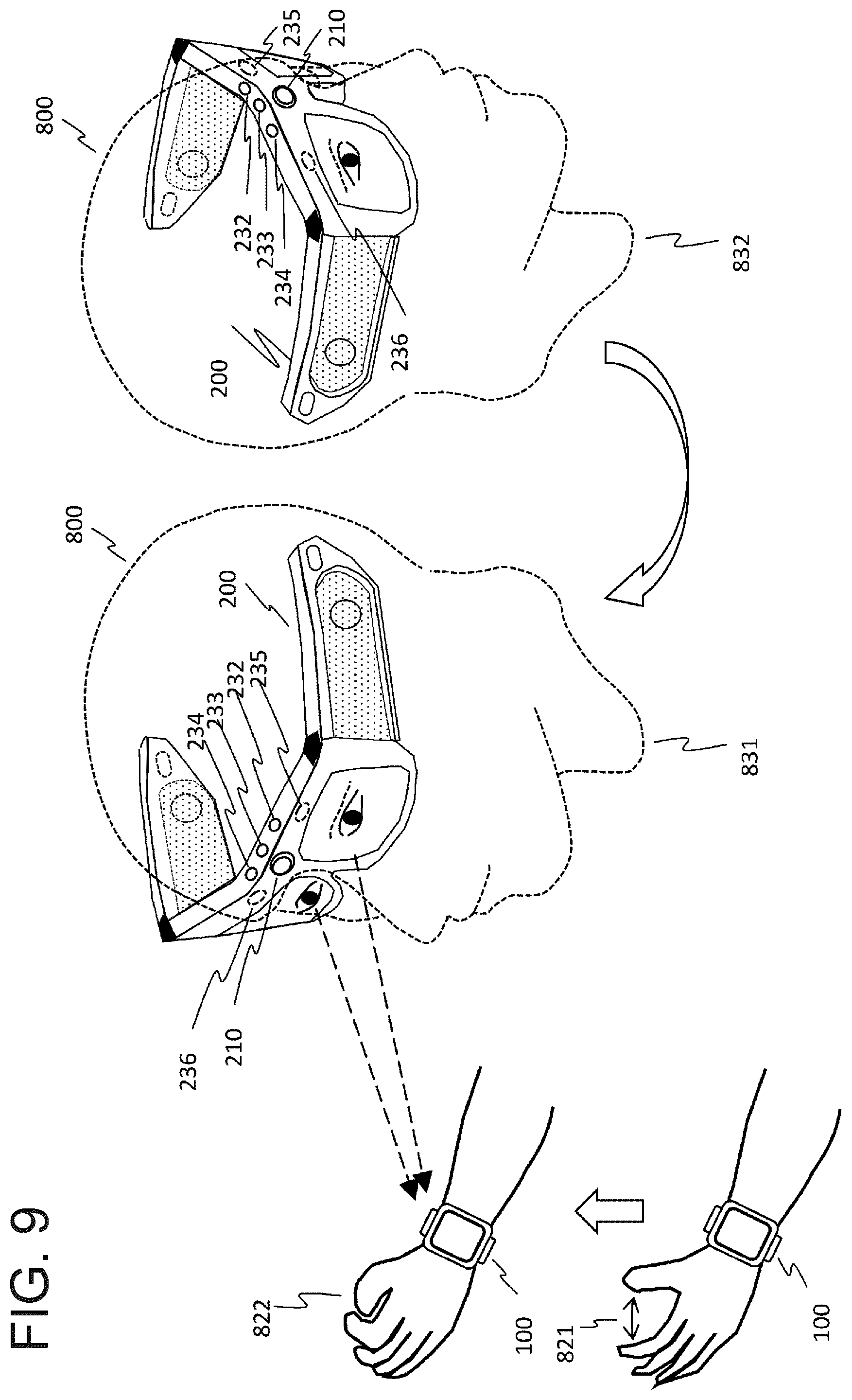 Patent US12541246 Figure 9 – Information processing device and information processing system