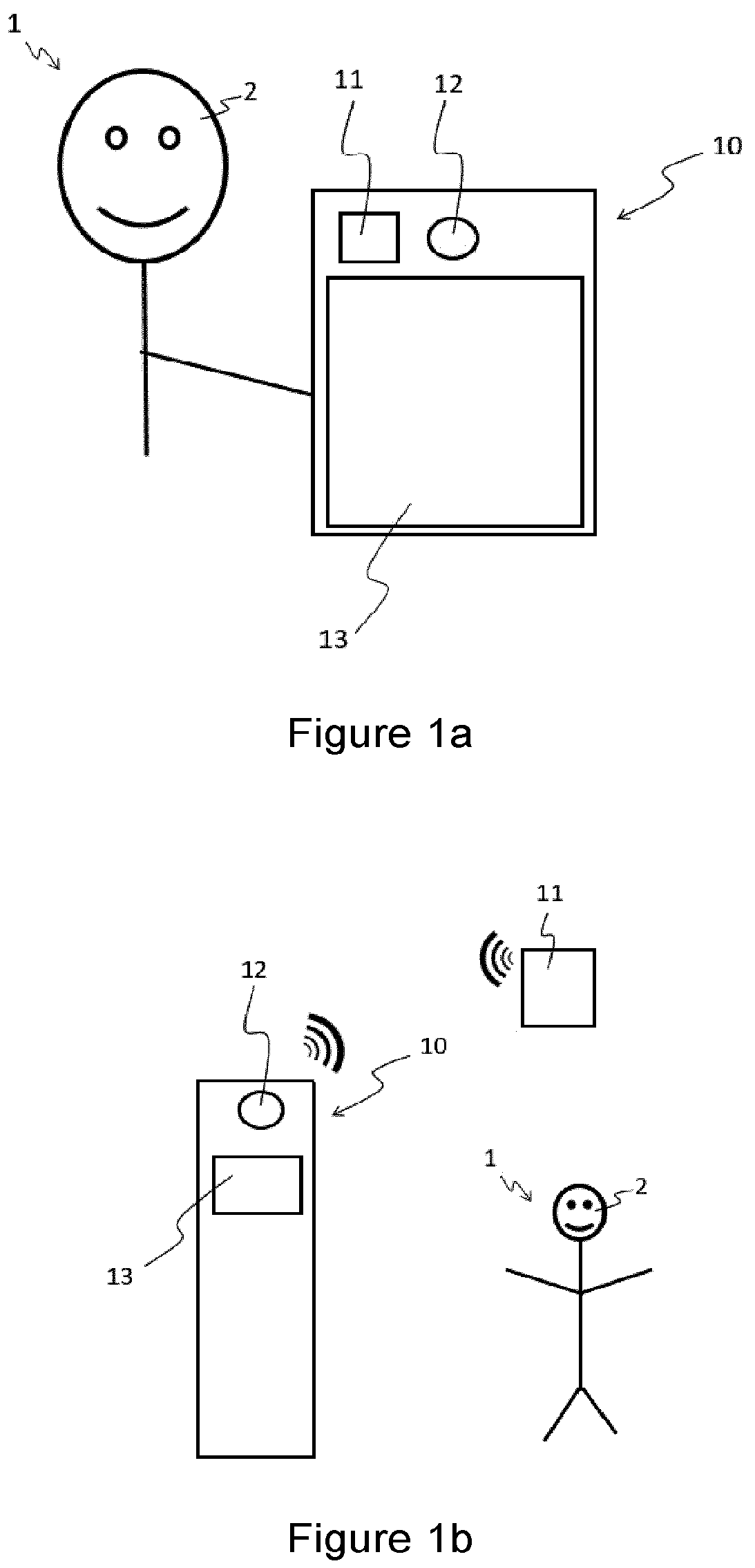 Patent US12541248 Figure 1 – Method for imaging a body part of a user, method for preventing replay of a movement of a body part, and associated computer program product