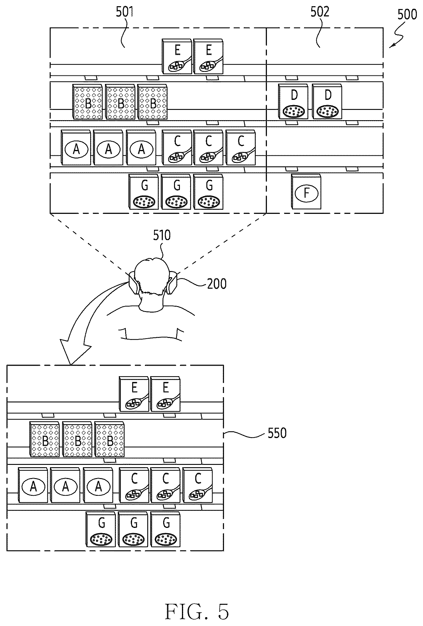 Patent US12541251 Figure 7 – Wearable device and method for identifying location of target object