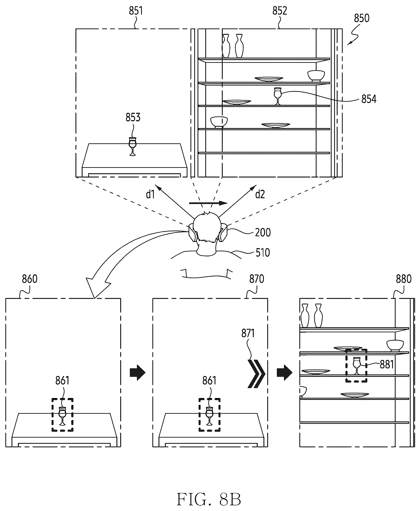 Patent US12541251 Figure 11 – Wearable device and method for identifying location of target object