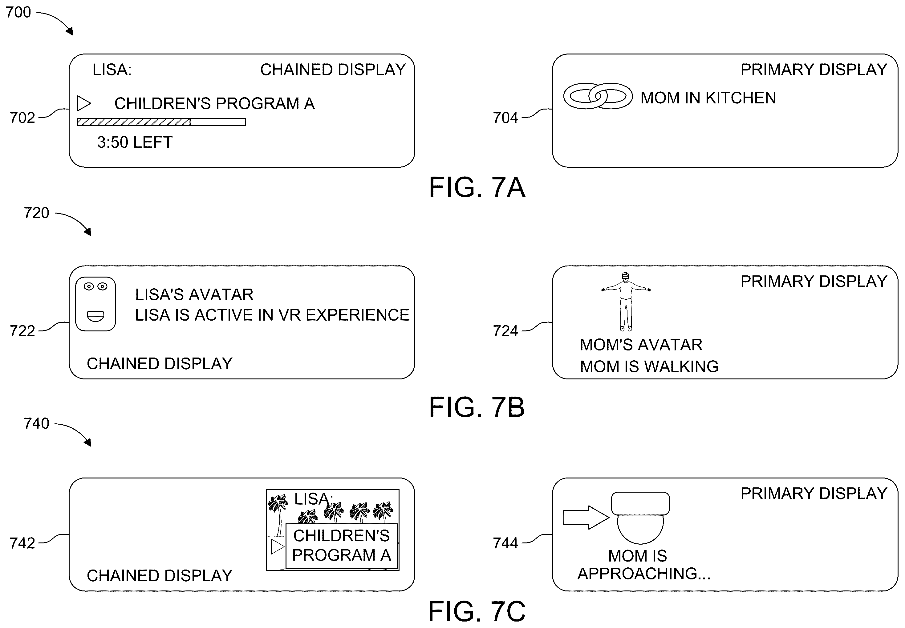 Patent US12541256 Figure 9 – Systems and methods for physical proximity and/or gesture-based chaining of VR experiences