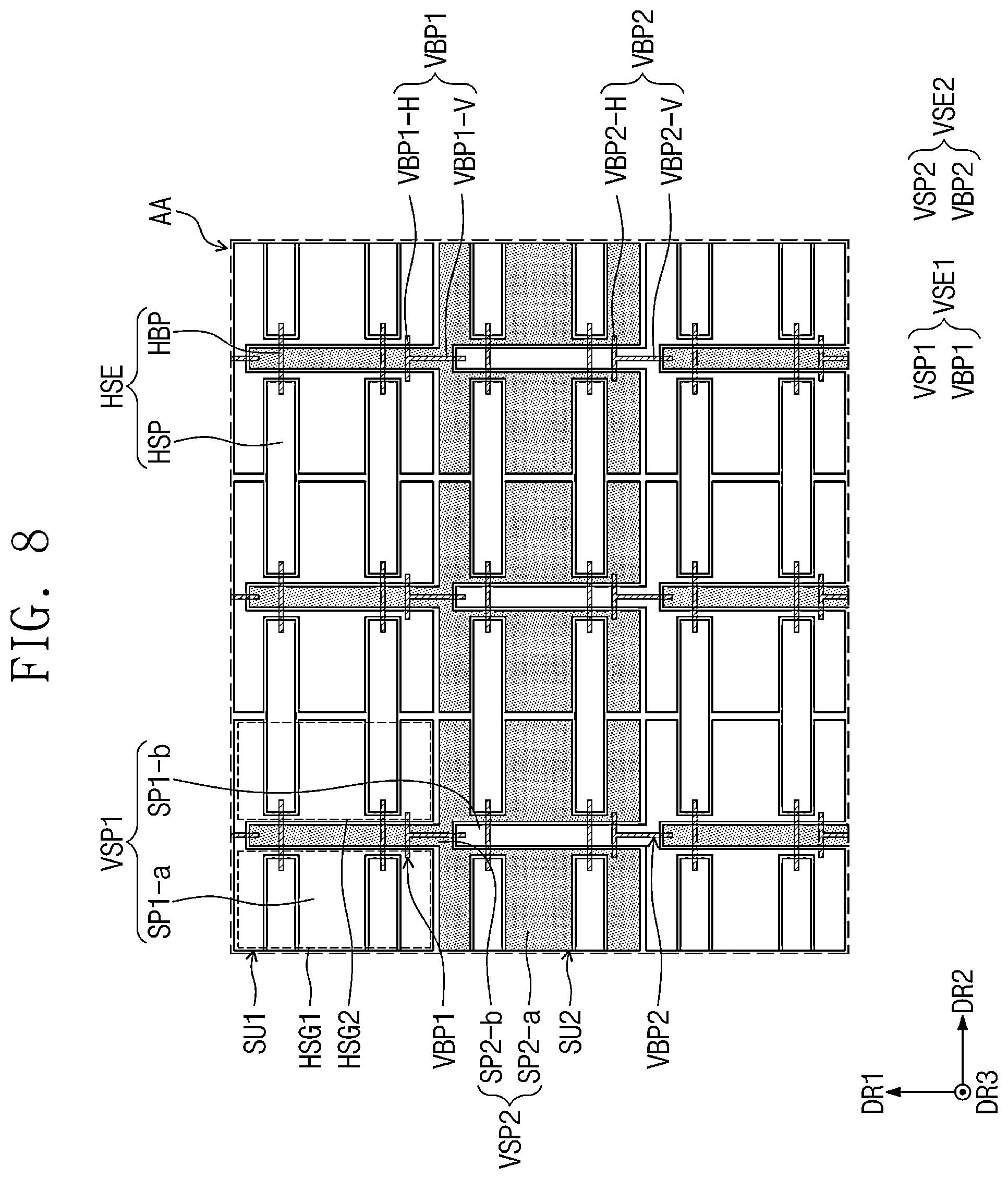 Patent US12541262 Figure 8 – Display device and electronic apparatus