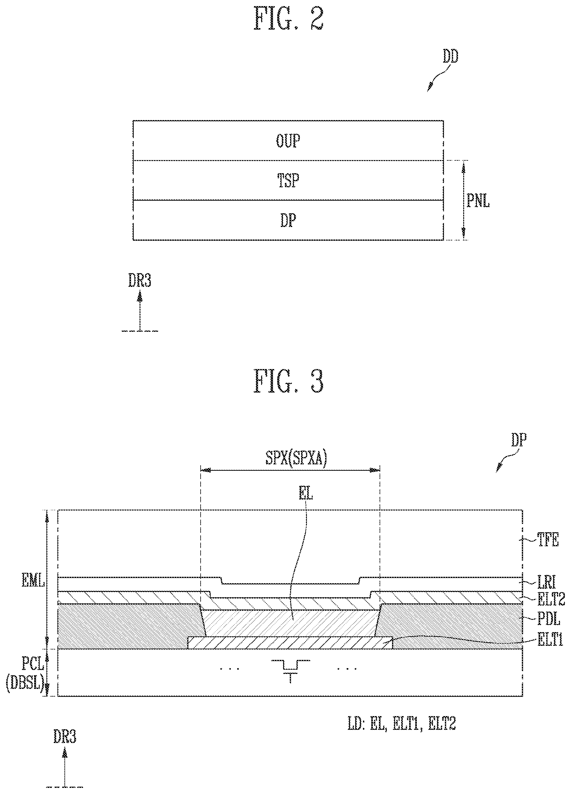 Patent US12541270 Figure 2 – Display device comprising touch sensor