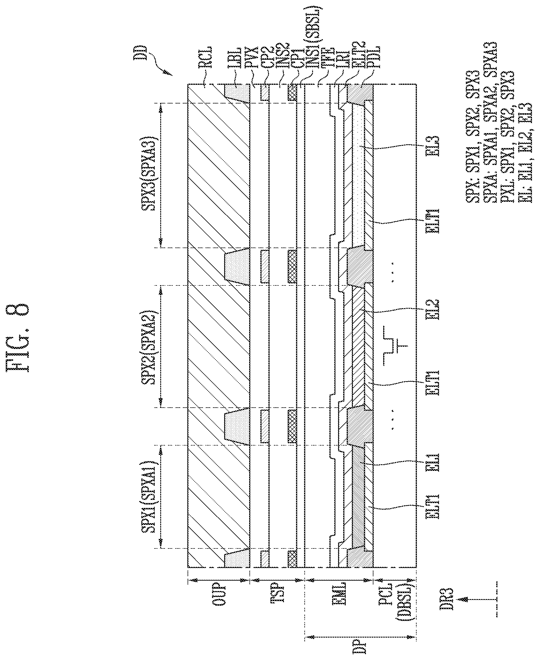 Patent US12541270 Figure 6 – Display device comprising touch sensor