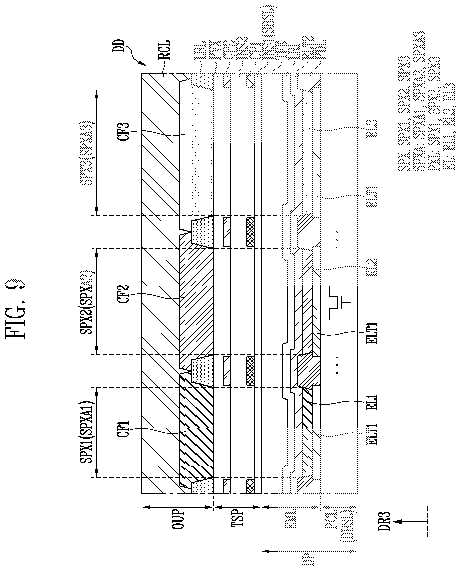 Patent US12541270 Figure 7 – Display device comprising touch sensor