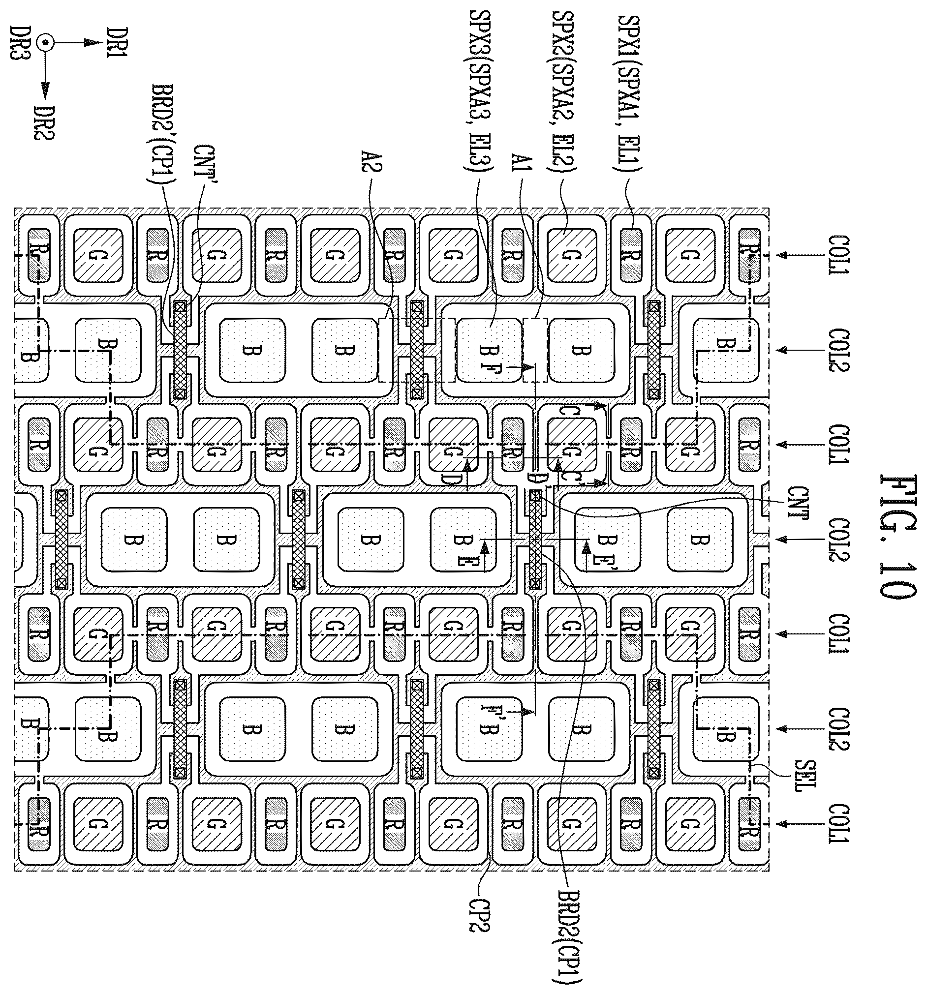 Patent US12541270 Figure 8 – Display device comprising touch sensor