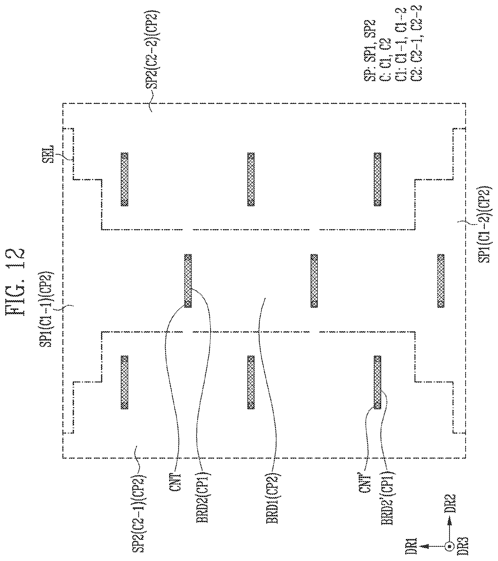 Patent US12541270 Figure 10 – Display device comprising touch sensor