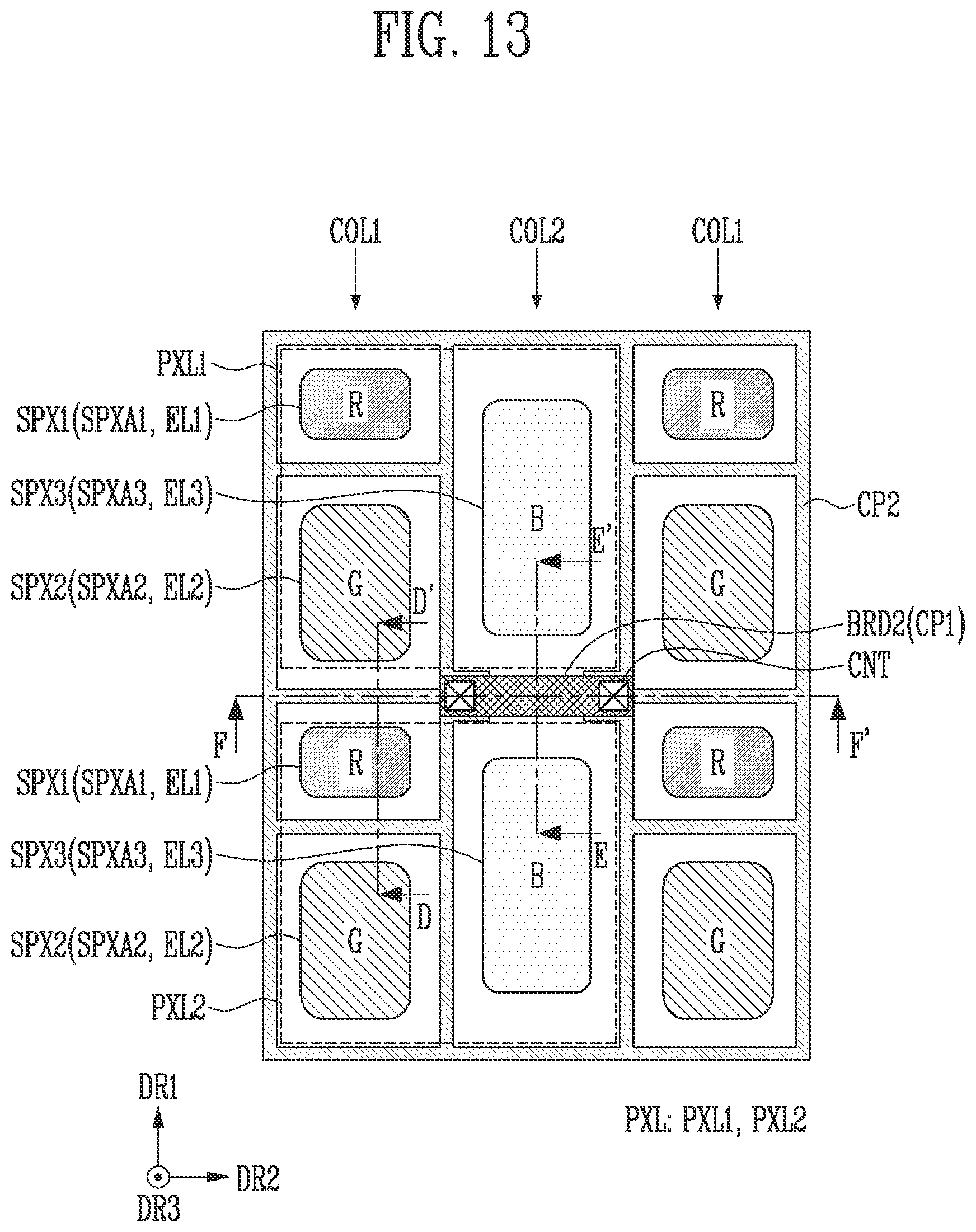 Patent US12541270 Figure 11 – Display device comprising touch sensor