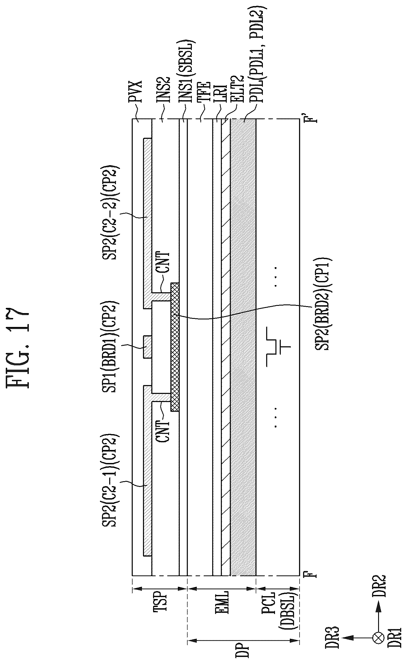 Patent US12541270 Figure 15 – Display device comprising touch sensor
