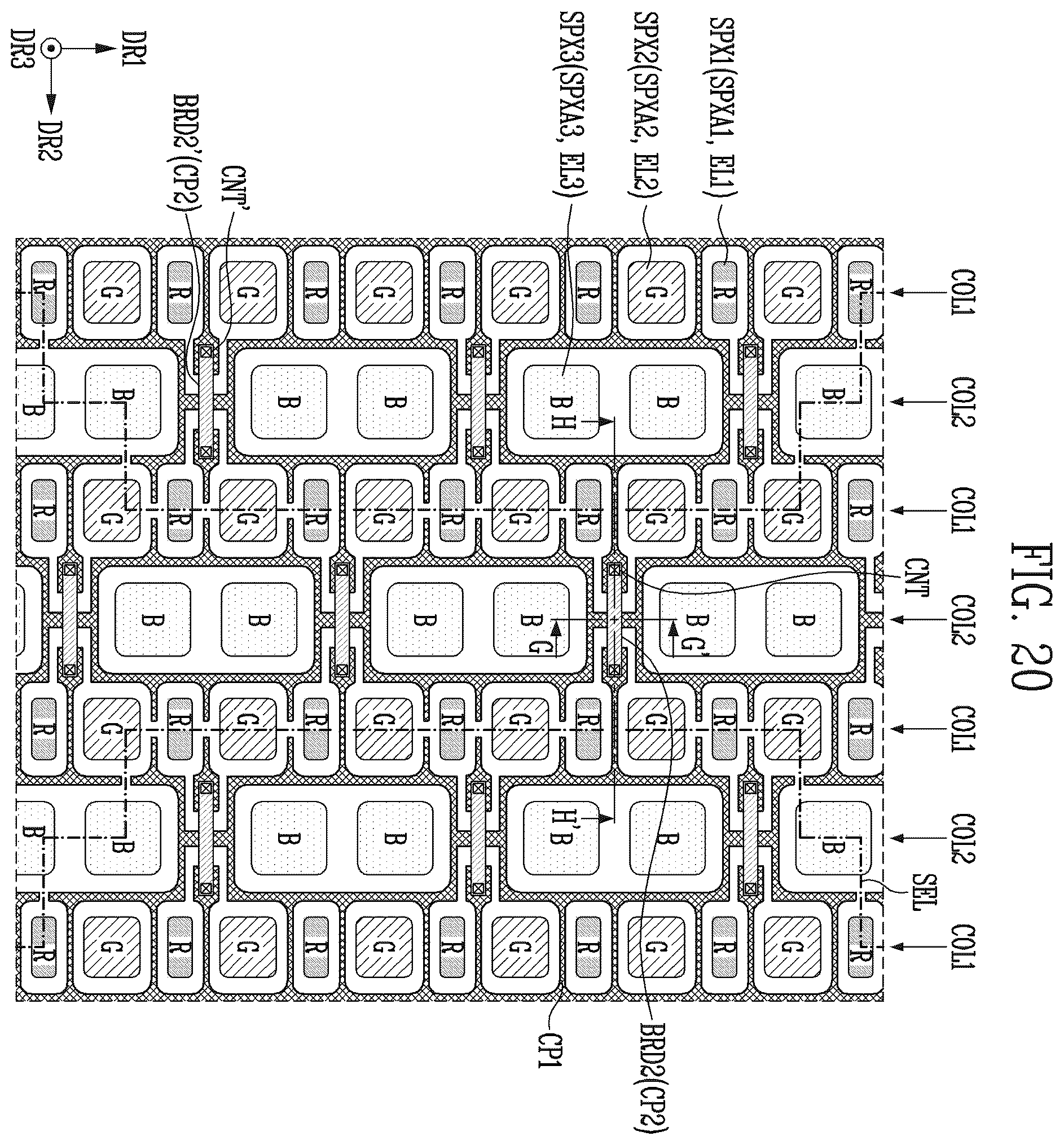 Patent US12541270 Figure 18 – Display device comprising touch sensor