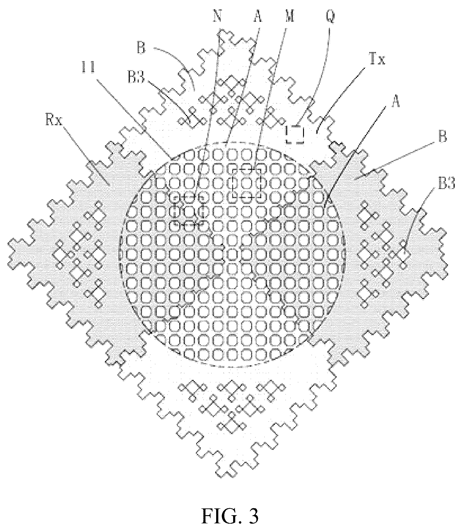 Patent US12541271 Figure 3 – Touch display device