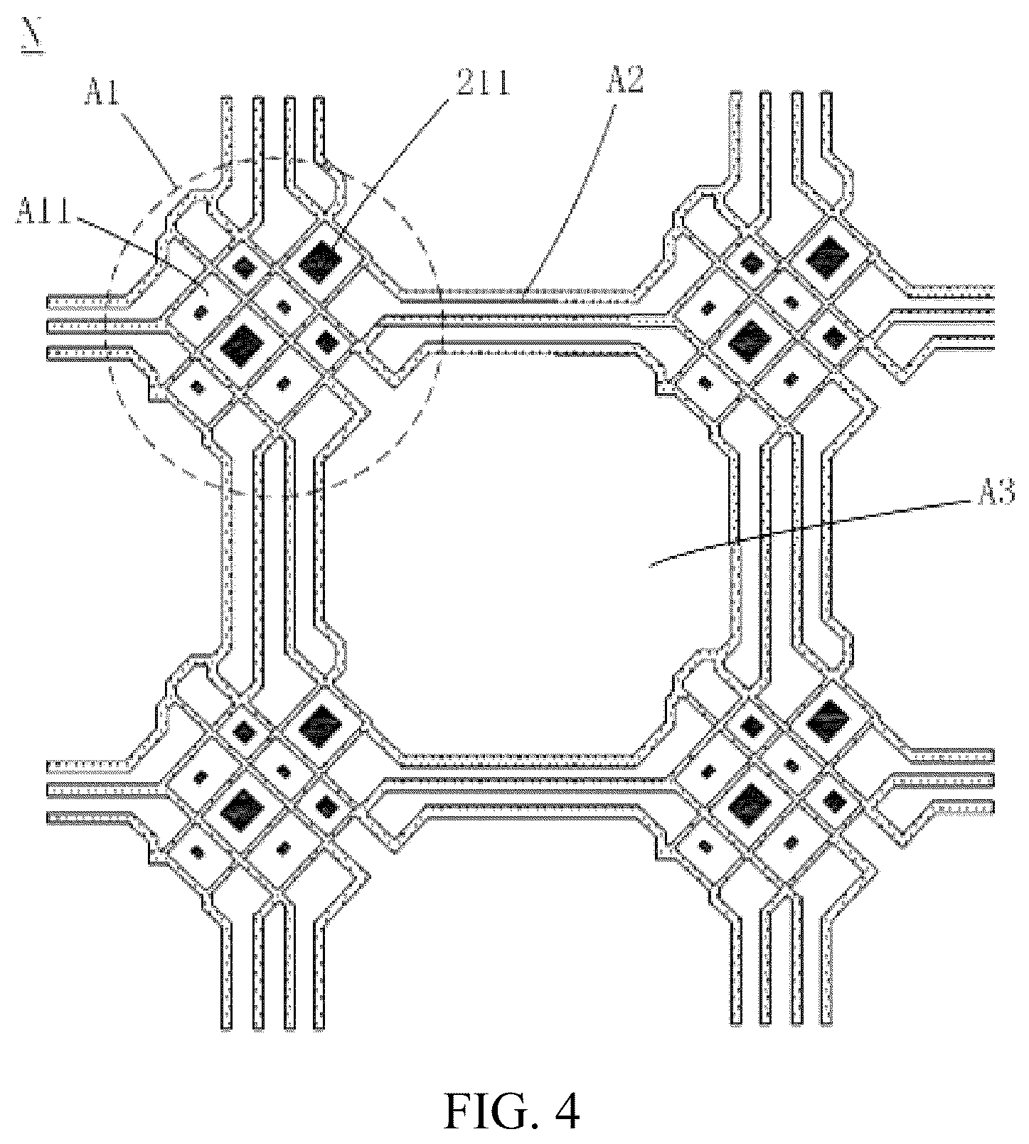 Patent US12541271 Figure 4 – Touch display device