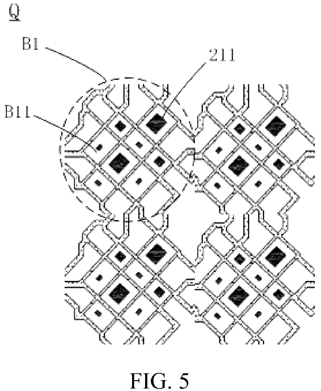 Patent US12541271 Figure 5 – Touch display device