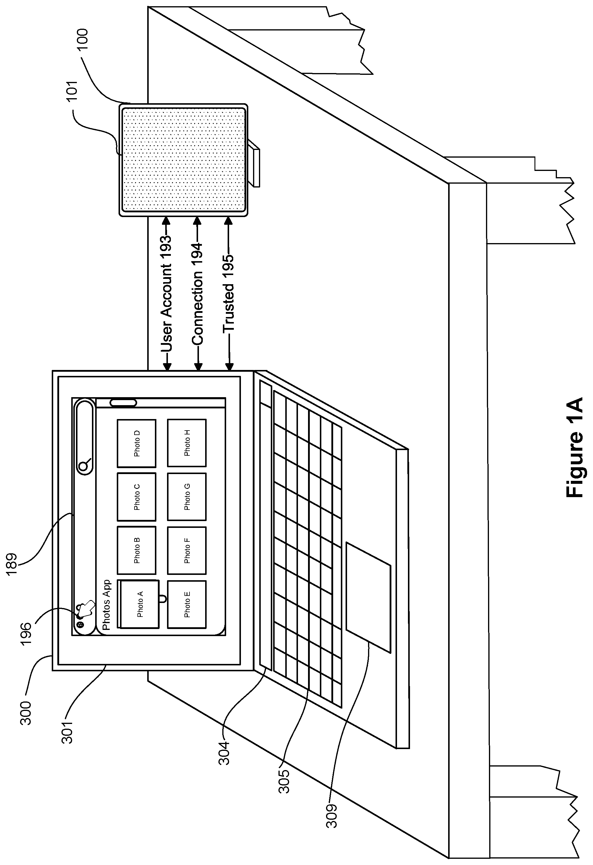 Patent US12541277 Figure 1 – Systems and methods for interacting with multiple applications on an electronic device