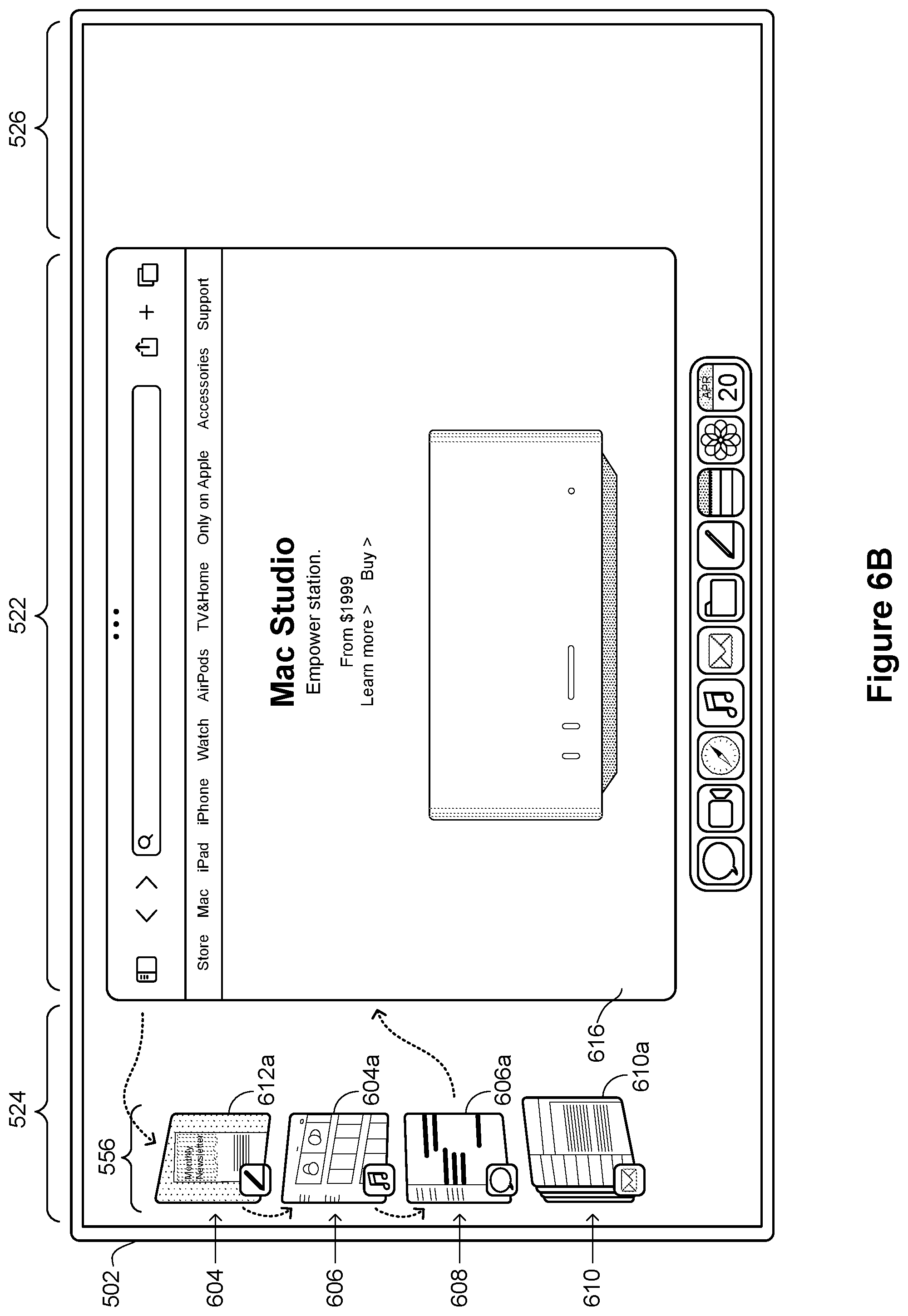 Patent US12541277 Figure 20 – Systems and methods for interacting with multiple applications on an electronic device