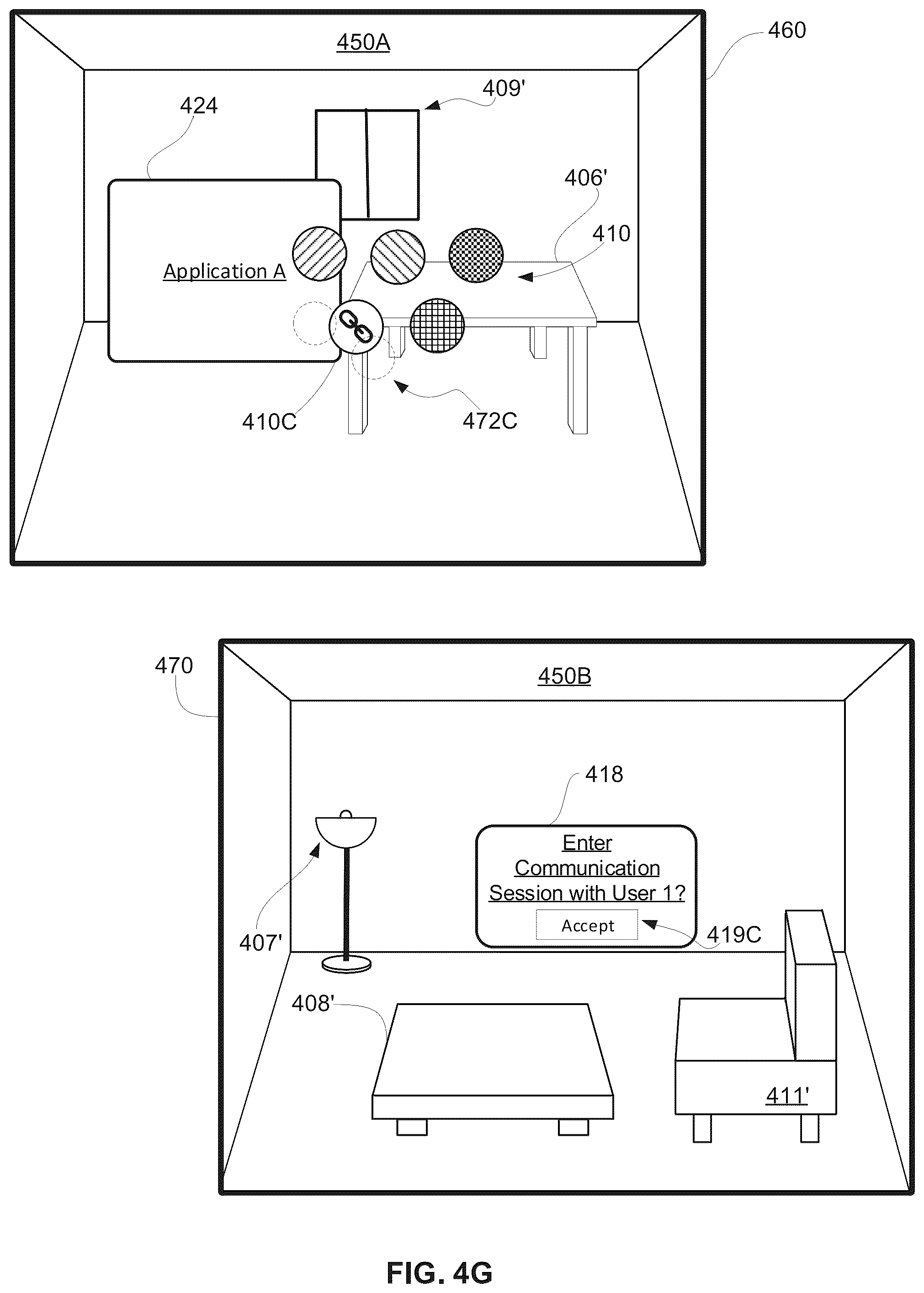 Patent US12541280 Figure 10 – System and method of three-dimensional placement and refinement in multi-user communication sessions