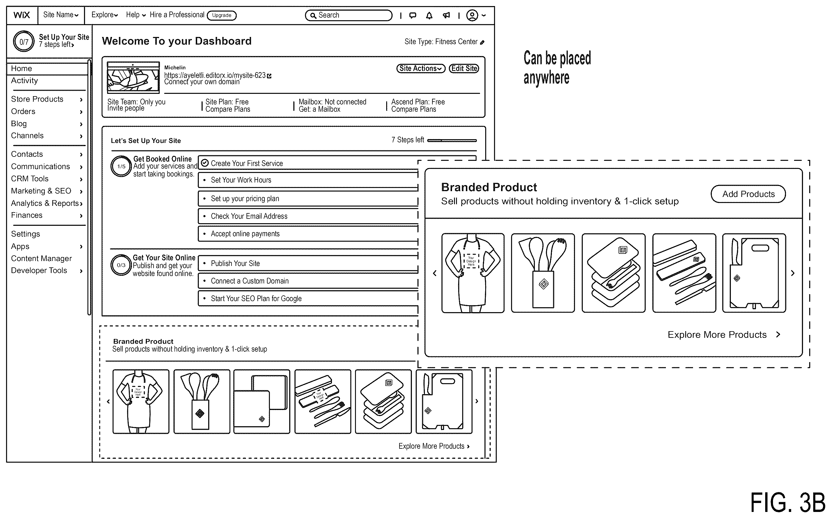Patent US12541284 Figure 5 – System and method for integrating custom content object repositories within a website building system