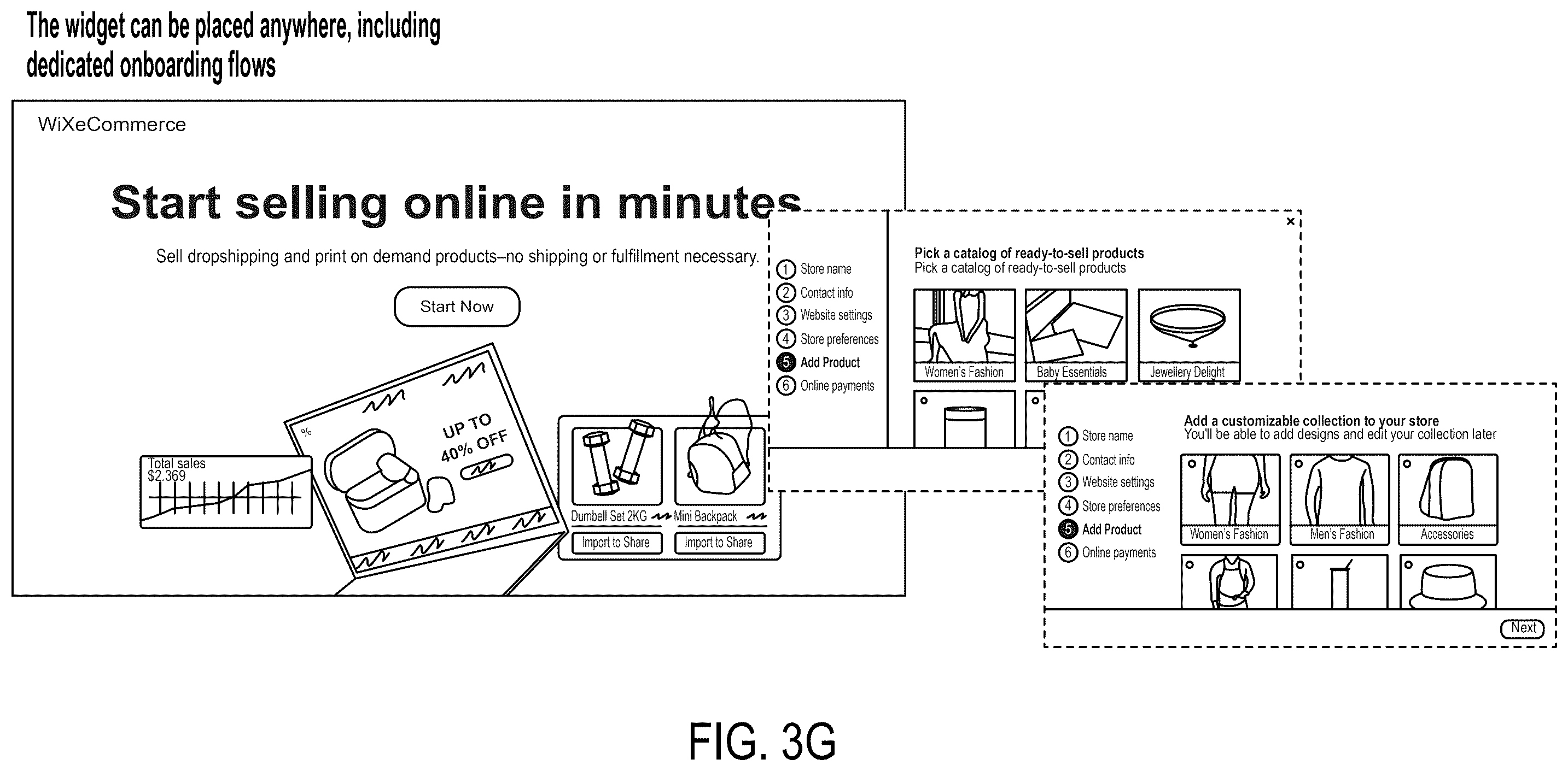 Patent US12541284 Figure 10 – System and method for integrating custom content object repositories within a website building system
