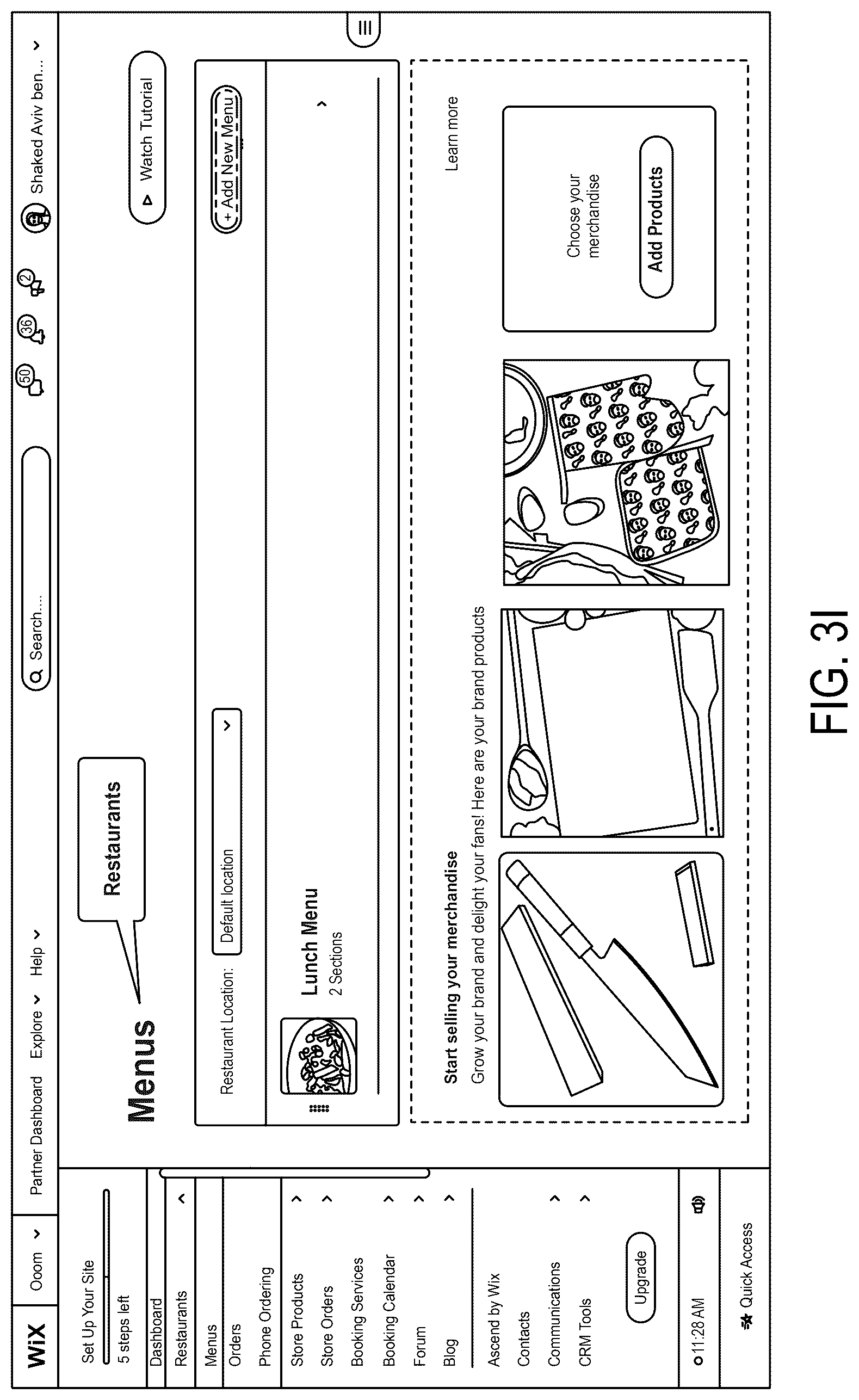 Patent US12541284 Figure 12 – System and method for integrating custom content object repositories within a website building system