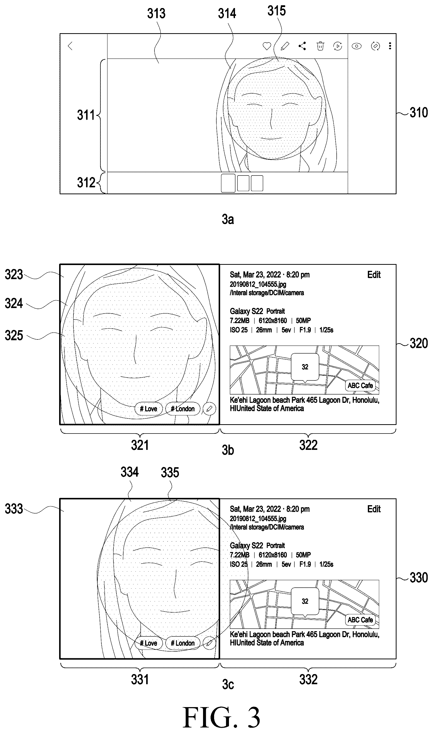Patent US12541289 Figure 3 – Electronic device displaying image and method for operating the same
