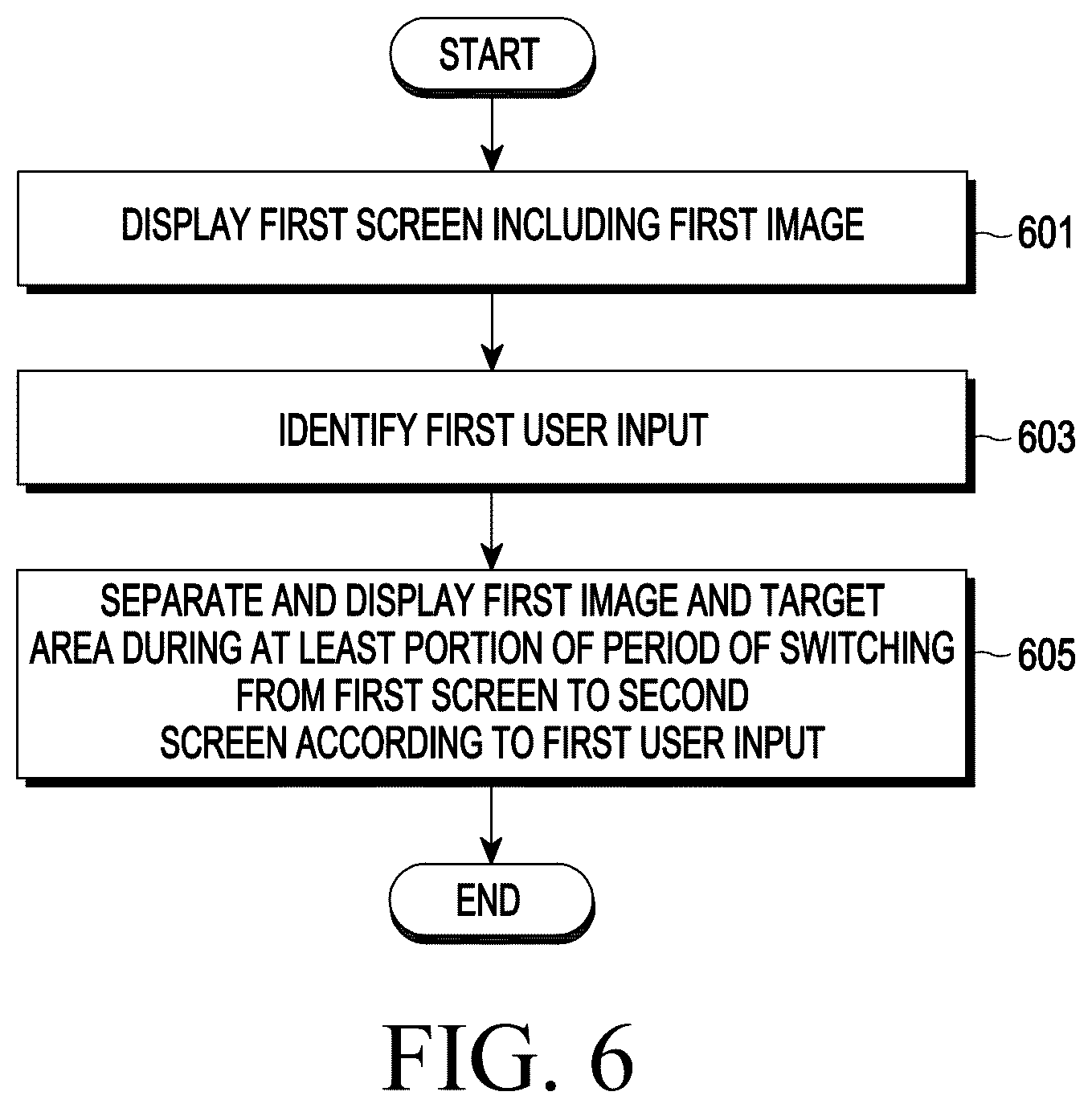 Patent US12541289 Figure 6 – Electronic device displaying image and method for operating the same