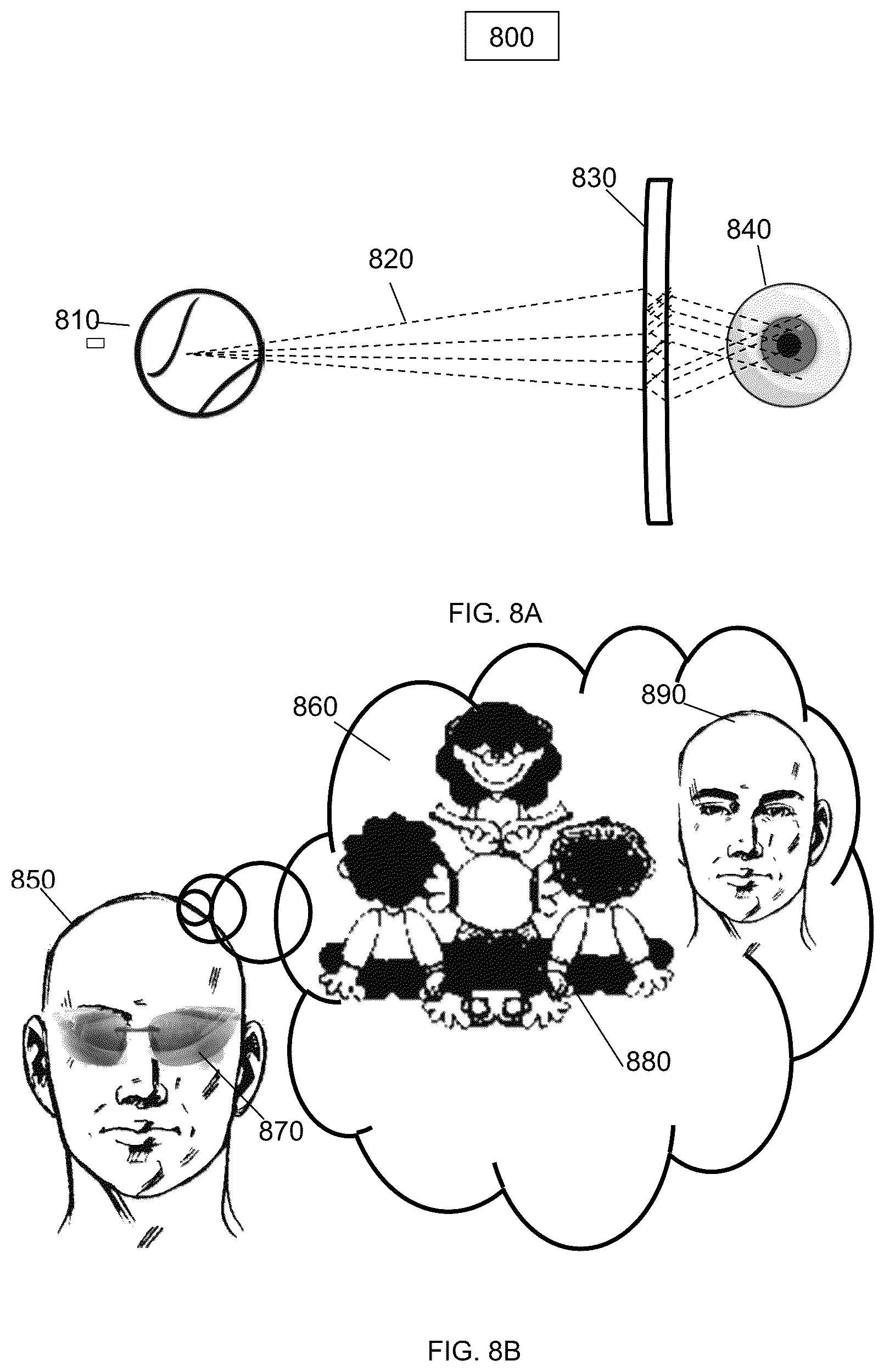 Patent US12541292 Figure 8 – User device utilizing one or more multidimensional object databases
