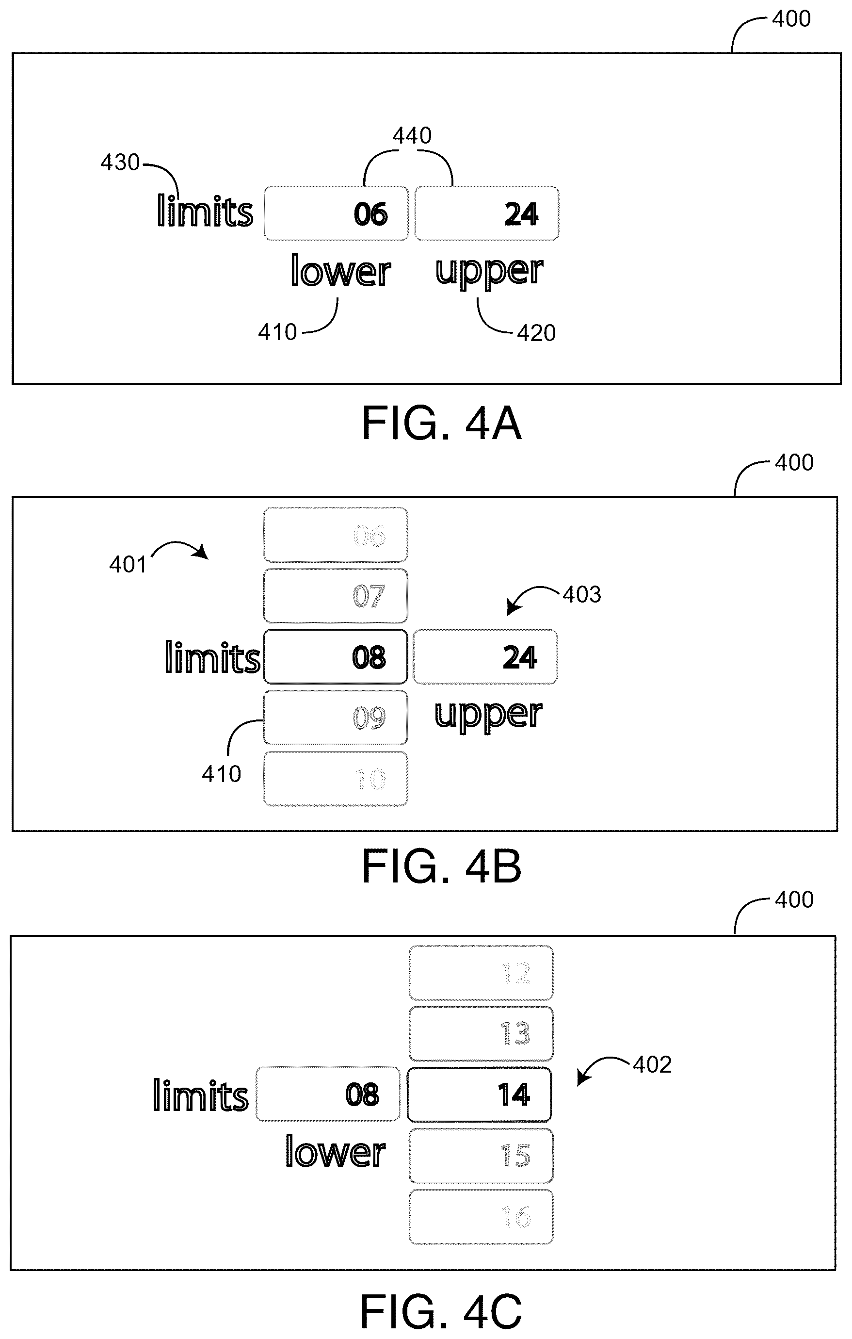 Patent US12541293 Figure 6 – Physiological monitor touchscreen interface