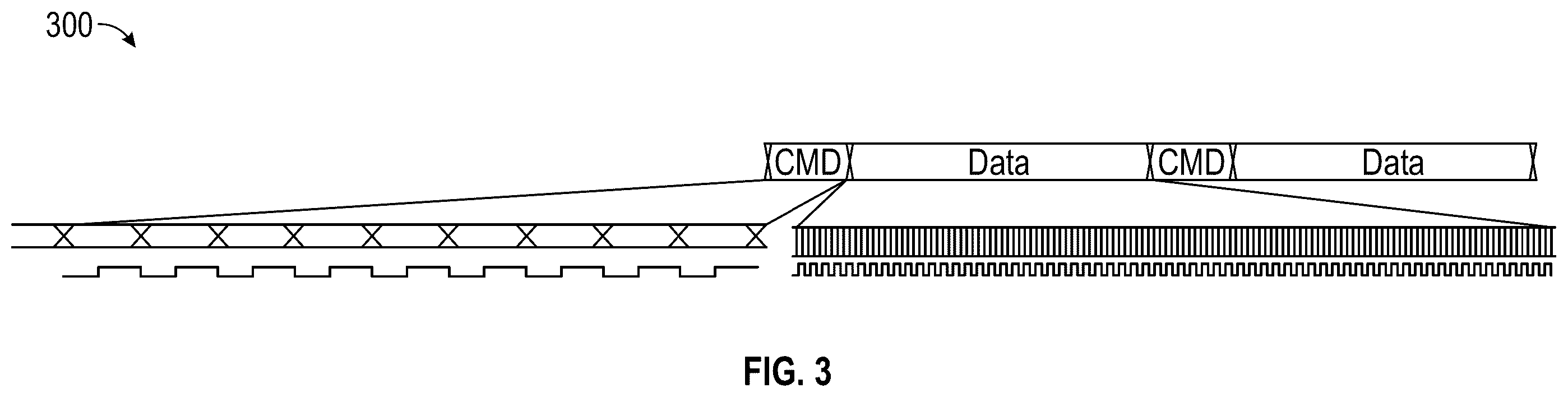 Patent US12541301 Figure 3 – Shortened commands to reduce data transmission