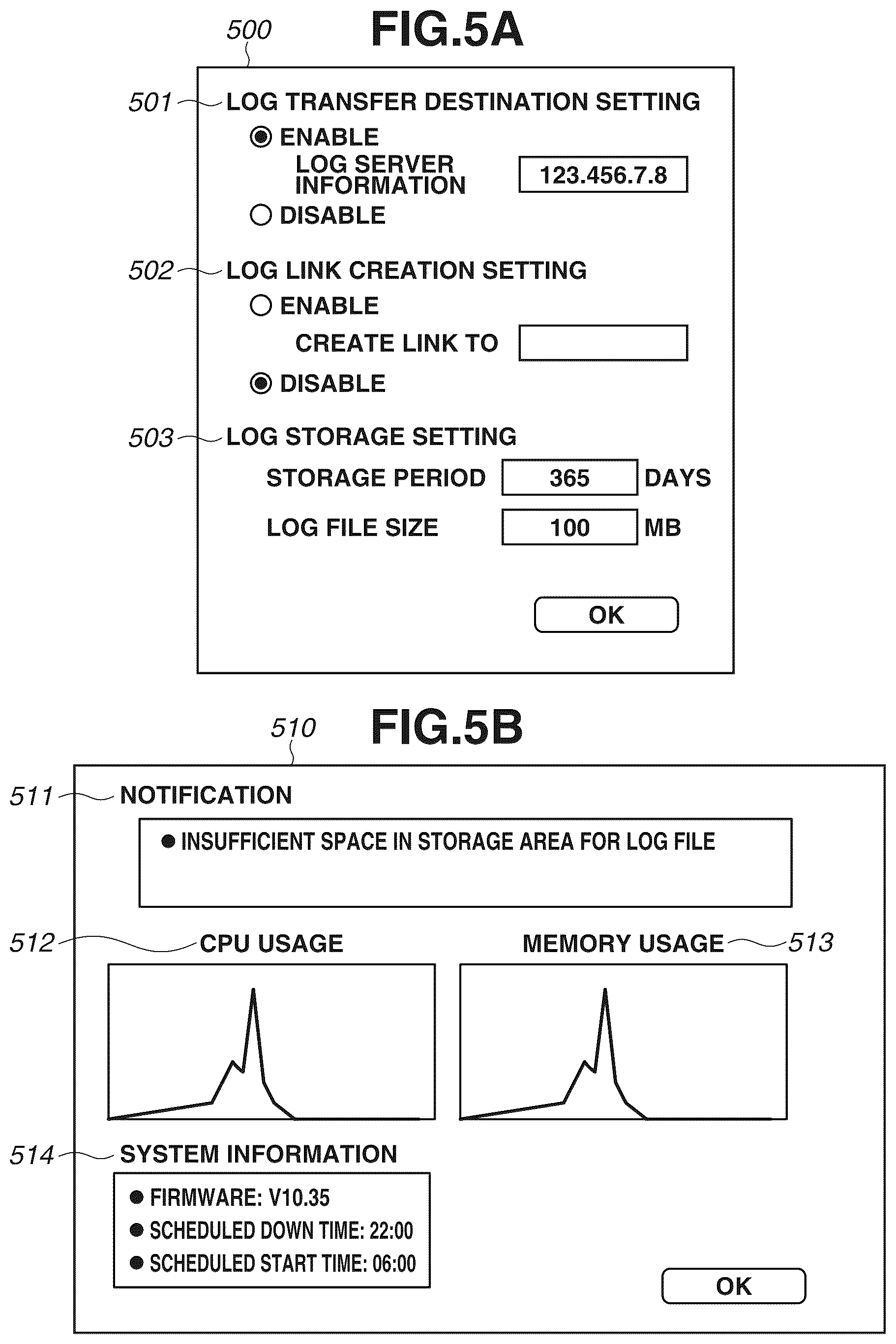 Patent US12541314 Figure 5 – Information processing apparatus, and control method for managing log information that provides a storage function connected to a network