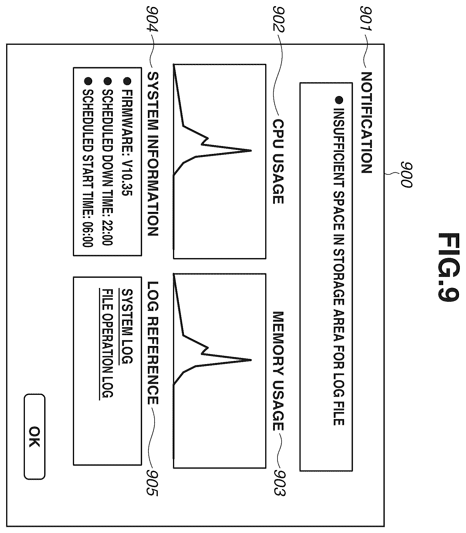 Patent US12541314 Figure 9 – Information processing apparatus, and control method for managing log information that provides a storage function connected to a network