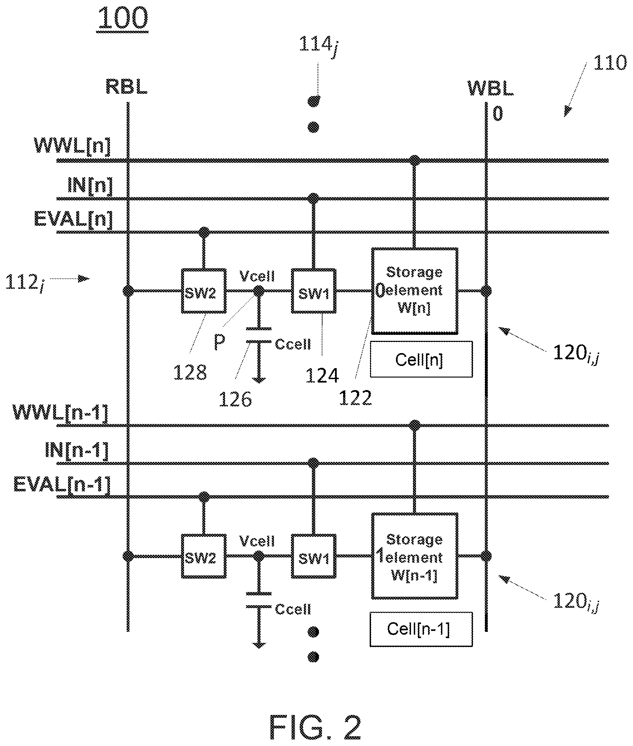 Patent US12541319 Figure 2 – Computing-in-memory device and method