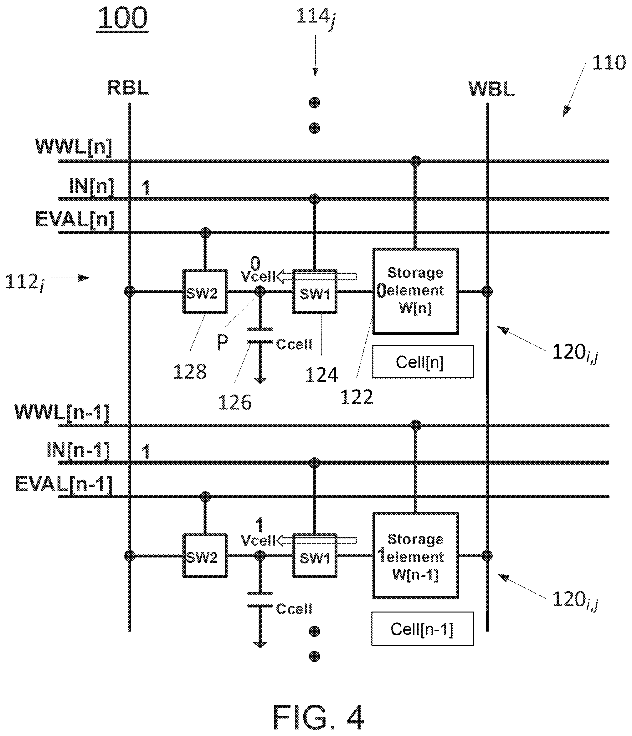 Patent US12541319 Figure 4 – Computing-in-memory device and method