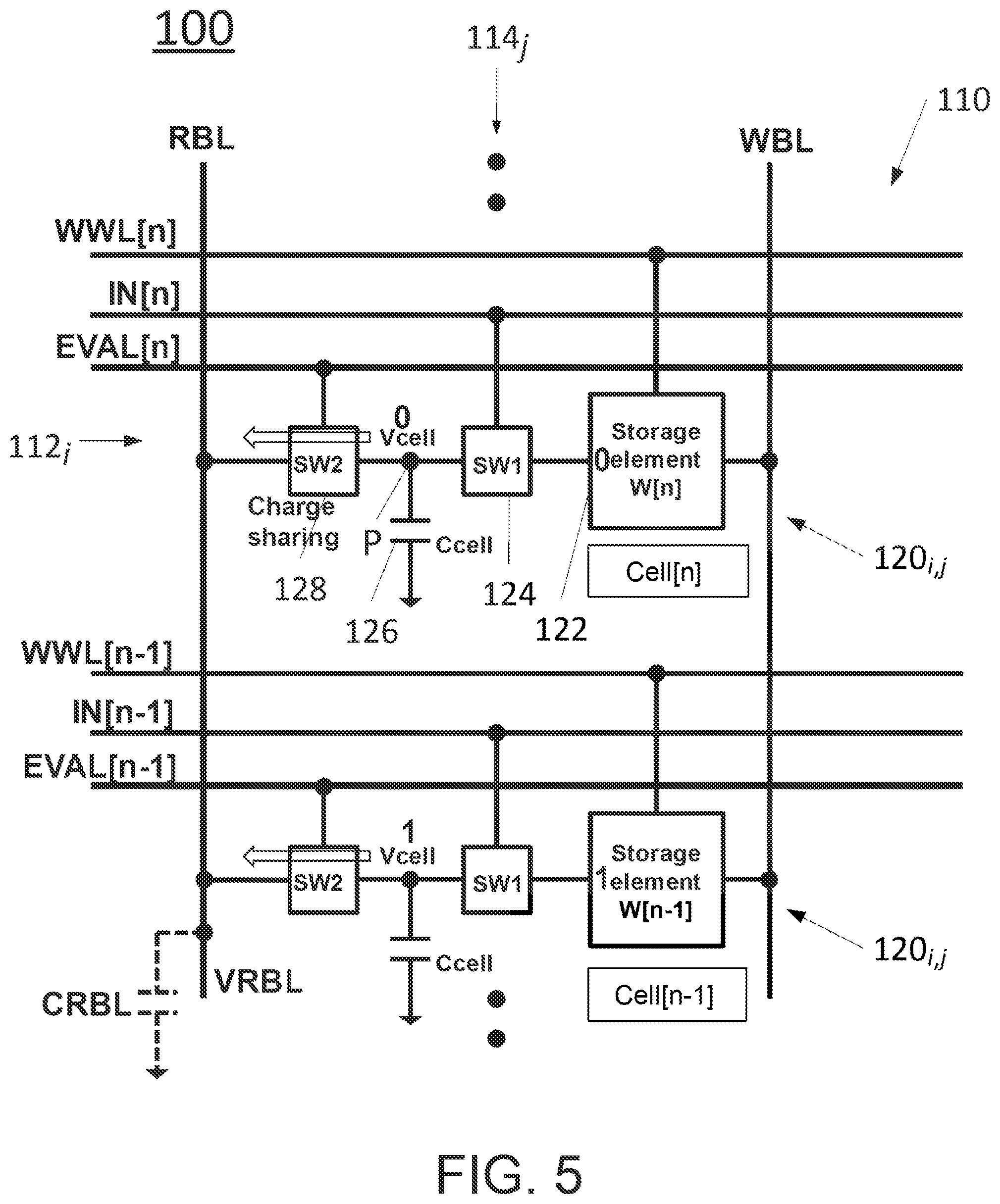 Patent US12541319 Figure 5 – Computing-in-memory device and method