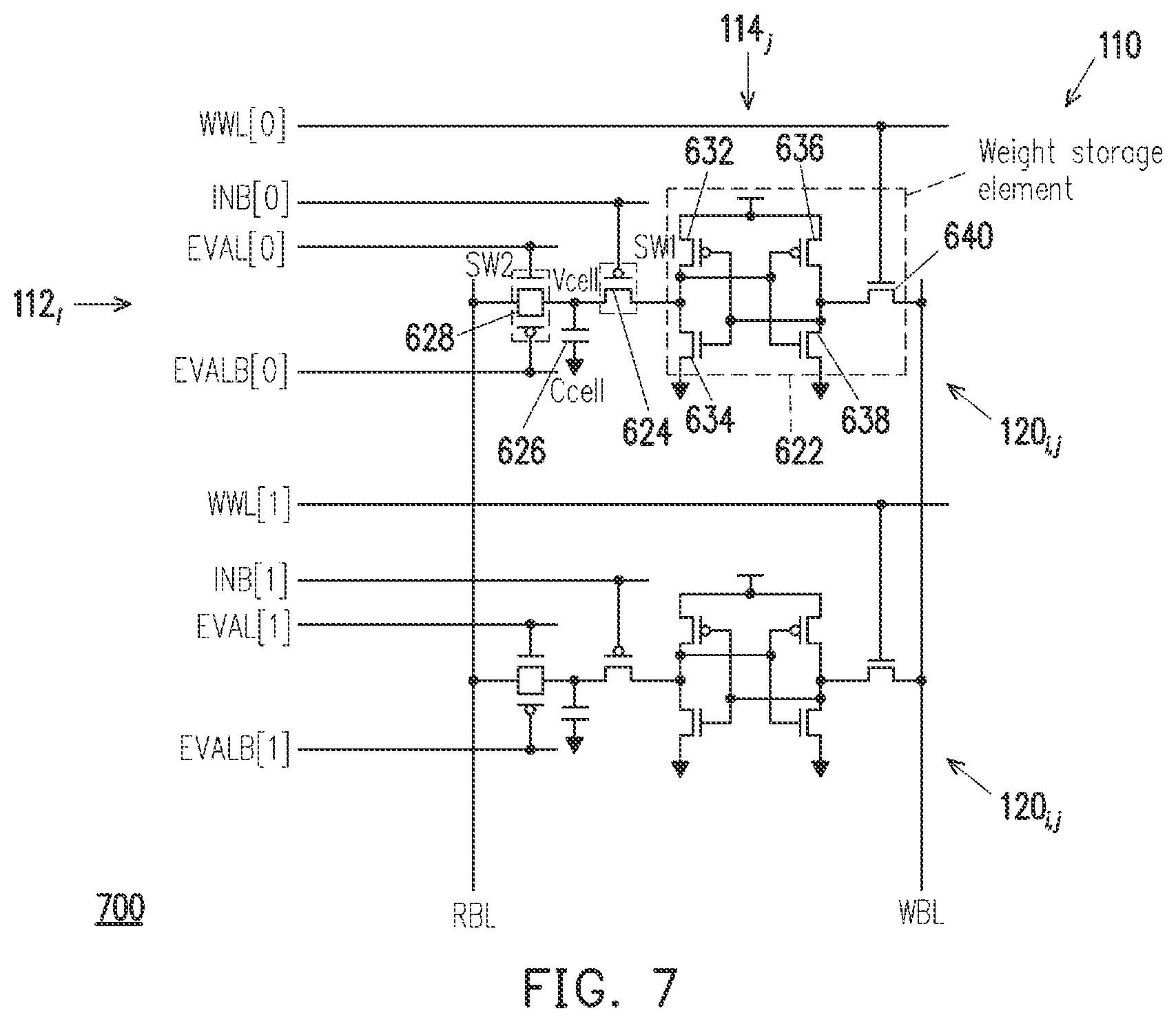 Patent US12541319 Figure 7 – Computing-in-memory device and method