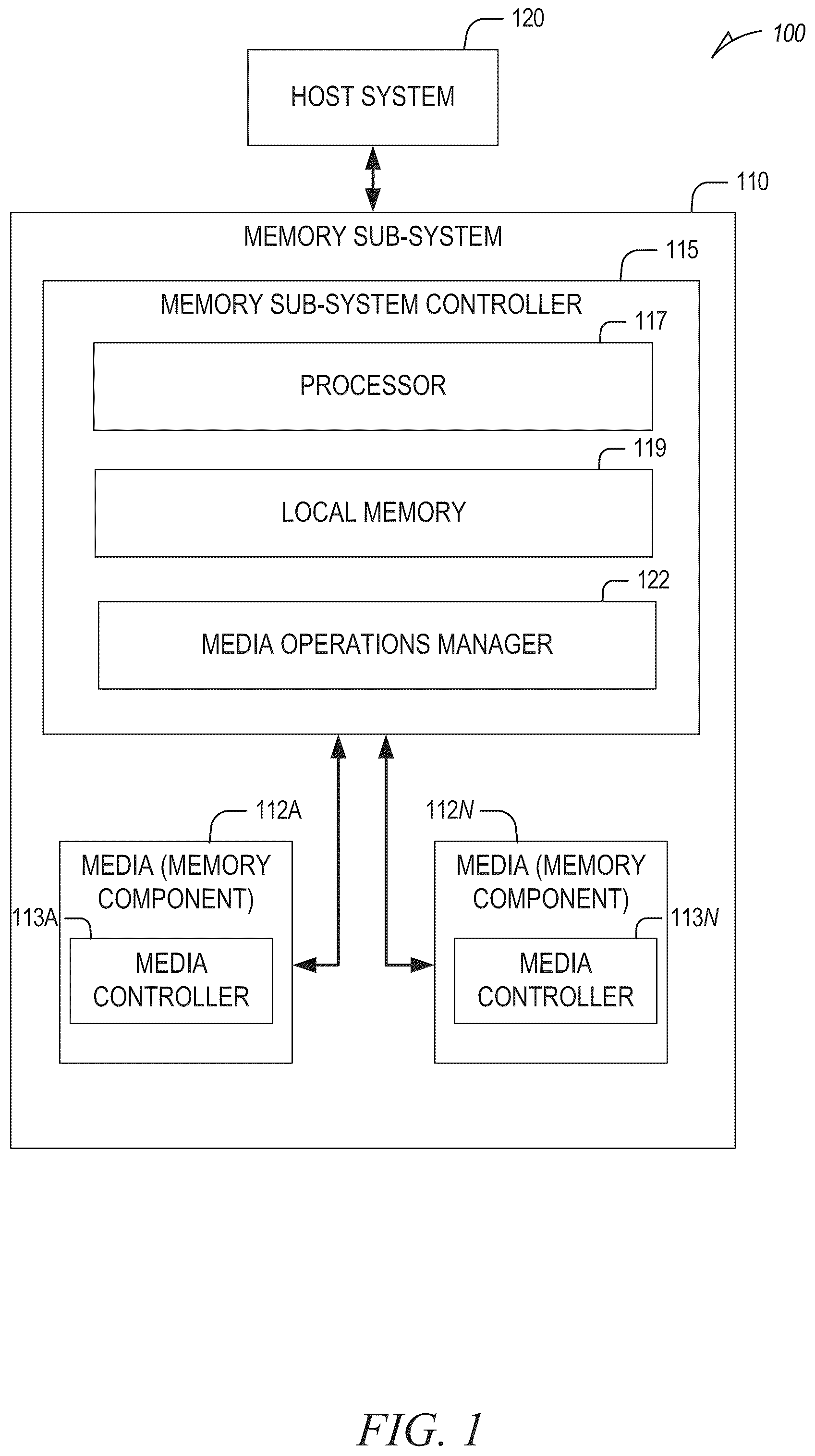 Patent US12541327 Figure 1 – Storing sequential and random data in different layouts