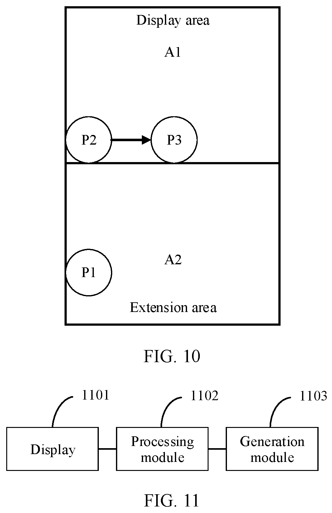 Patent US12541335 Figure 7 – Display method for interactive system including a display divided into a display area and an extension area, interactive system, and electronic device