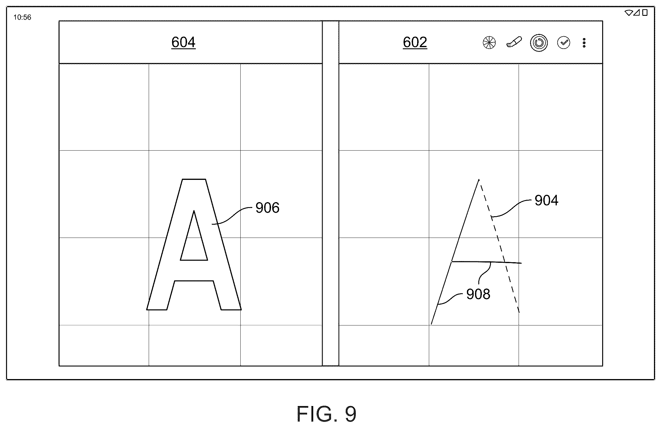 Patent US12541336 Figure 9 – Instruction color book painting for dual-screen devices