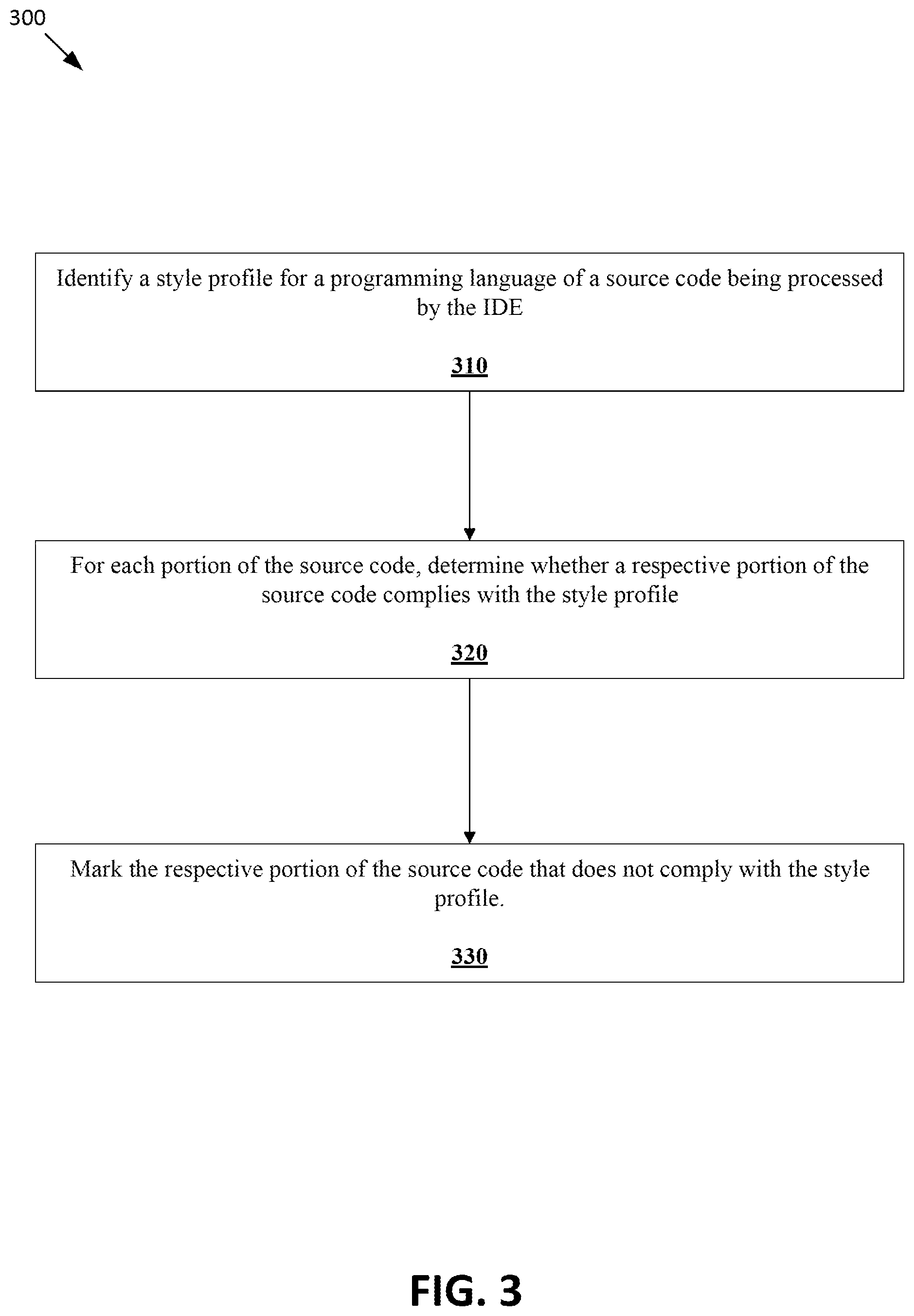 Patent US12541343 Figure 3 – Monitoring stylistic preferences of source code in integrated development environments