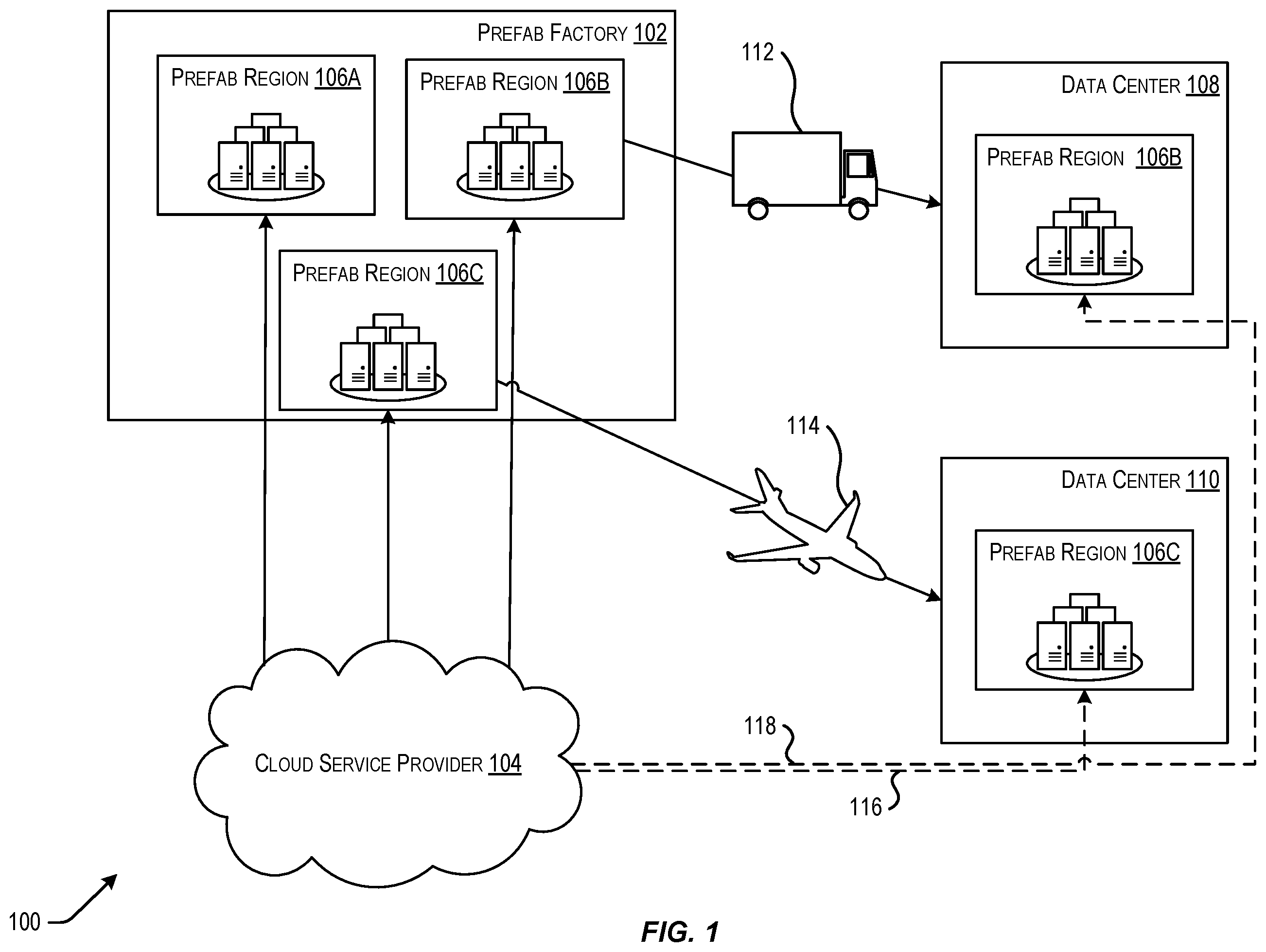 Patent US12541355 — Techniques for image-based region build — Figure 1