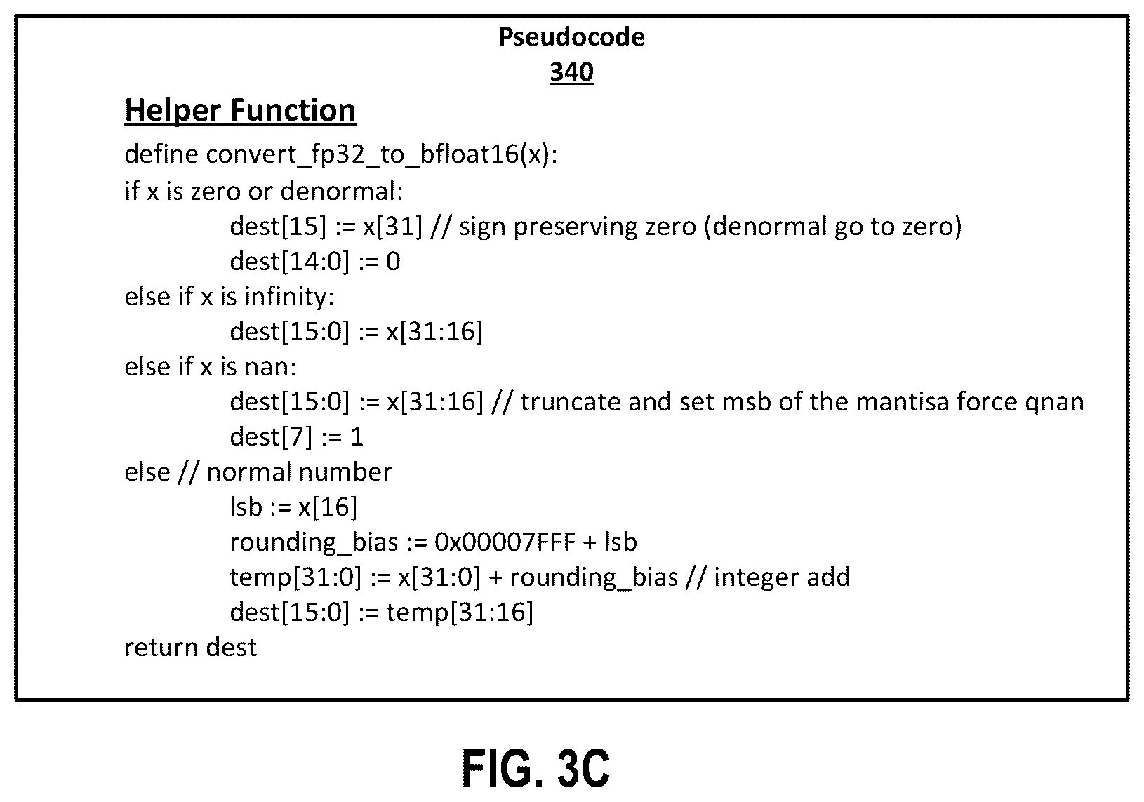 Patent US12541365 Figure 8 – Systems and methods for performing instructions to convert to 16-bit floating-point format