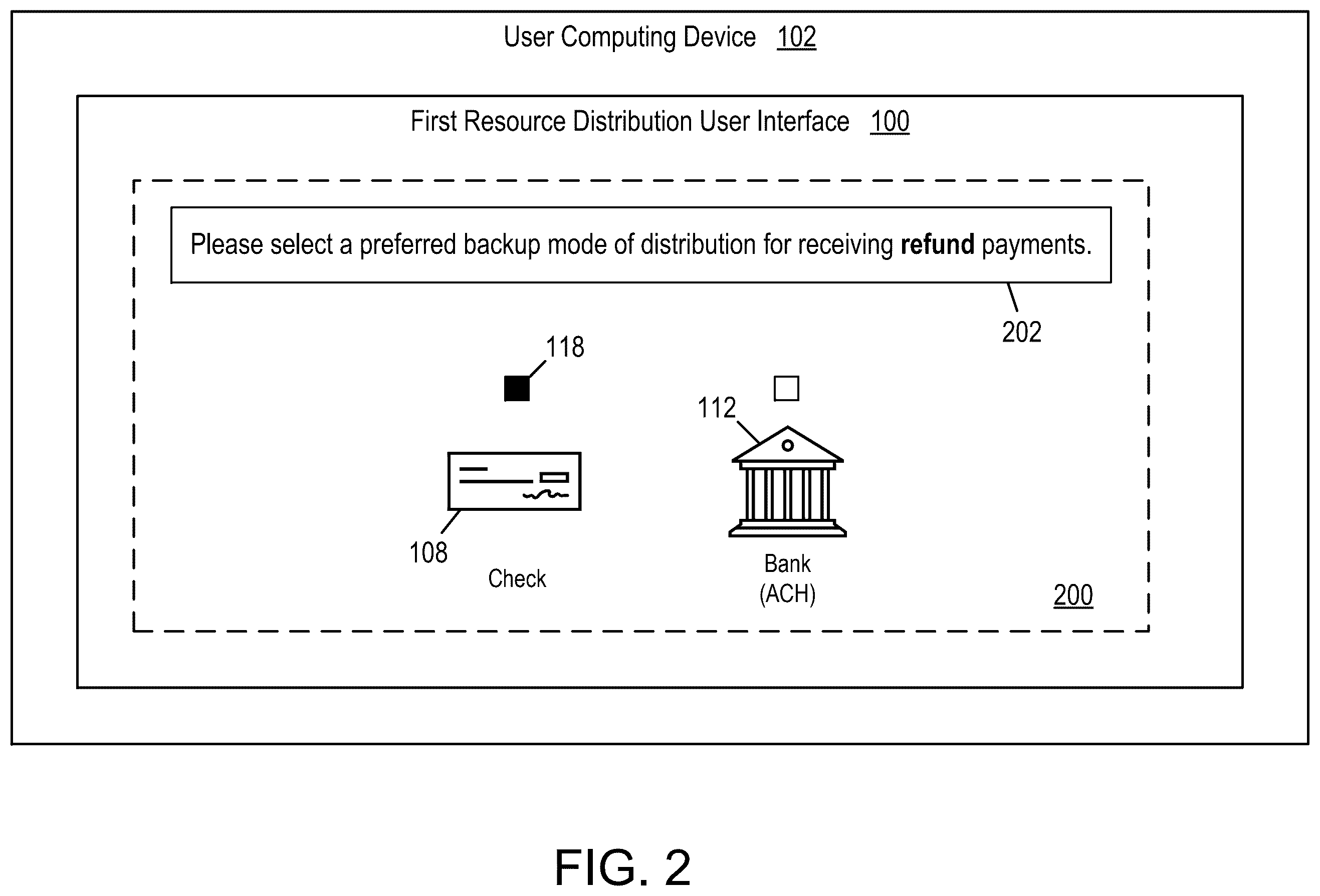 Patent US12541399 Figure 2 – Rules-based resource distribution