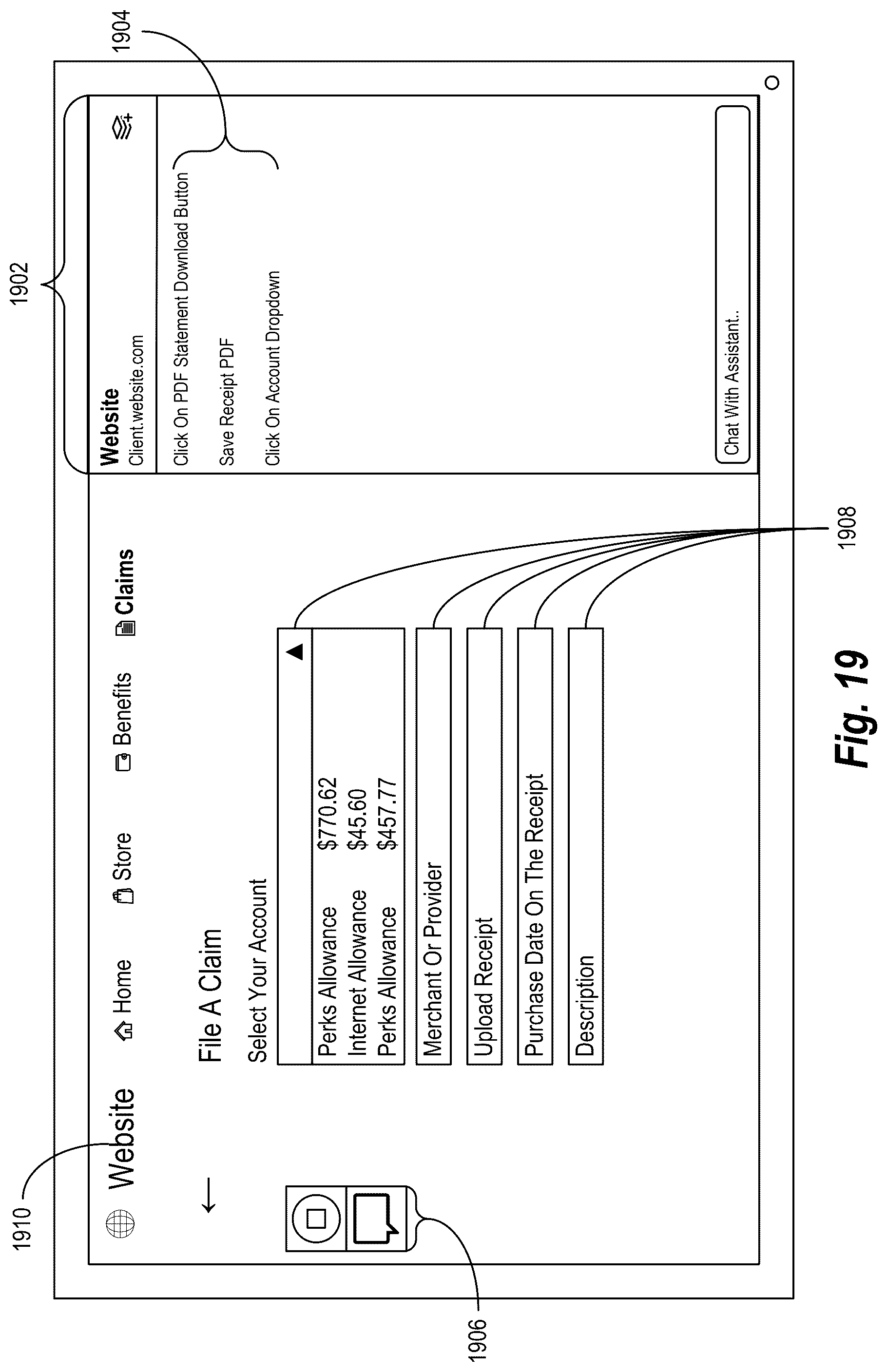 Patent US12541400 Figure 20 – Autonomous process execution for large language model function buttons