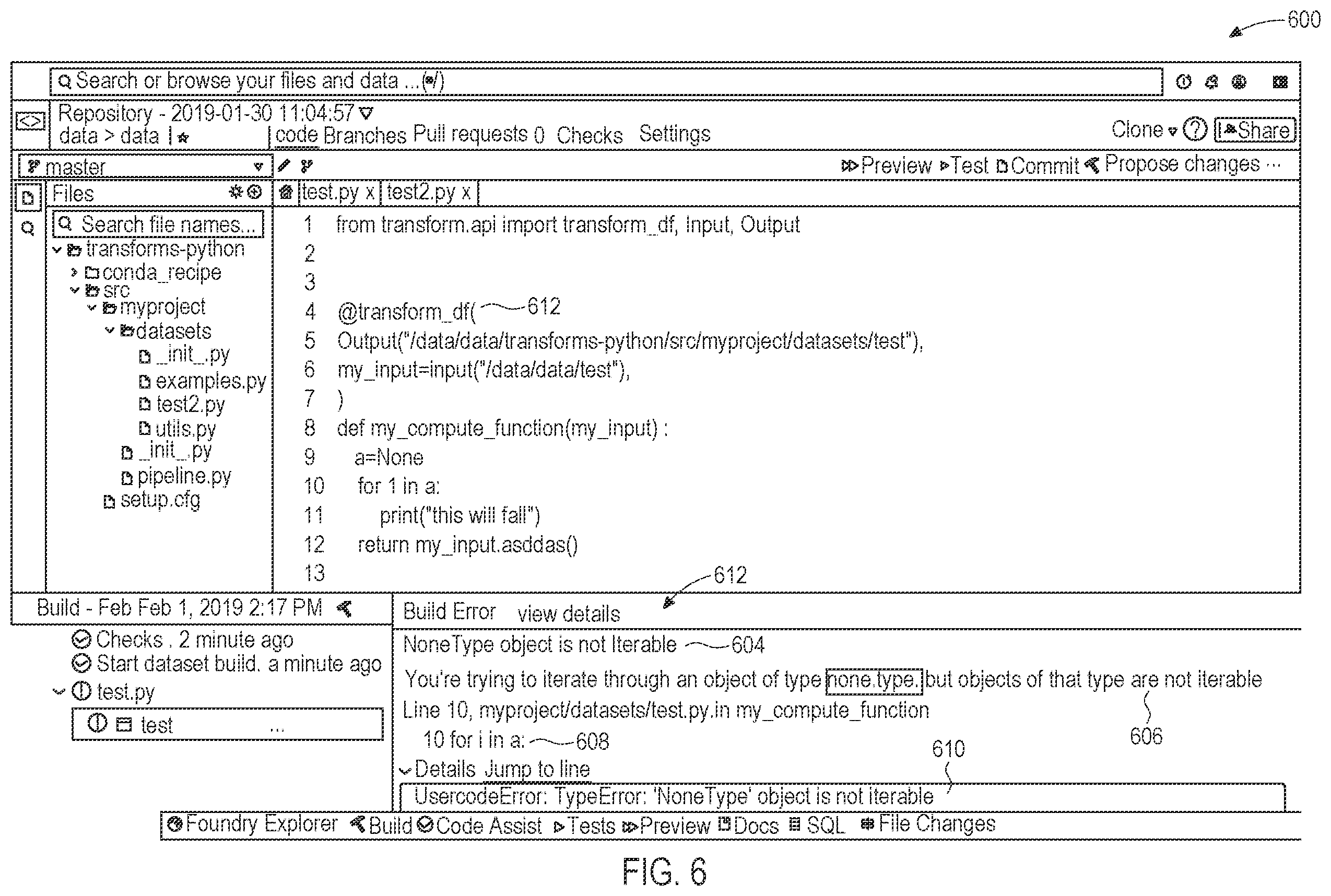 Patent US12541413 Figure 6 – Systems and methods for generating an enhanced error message